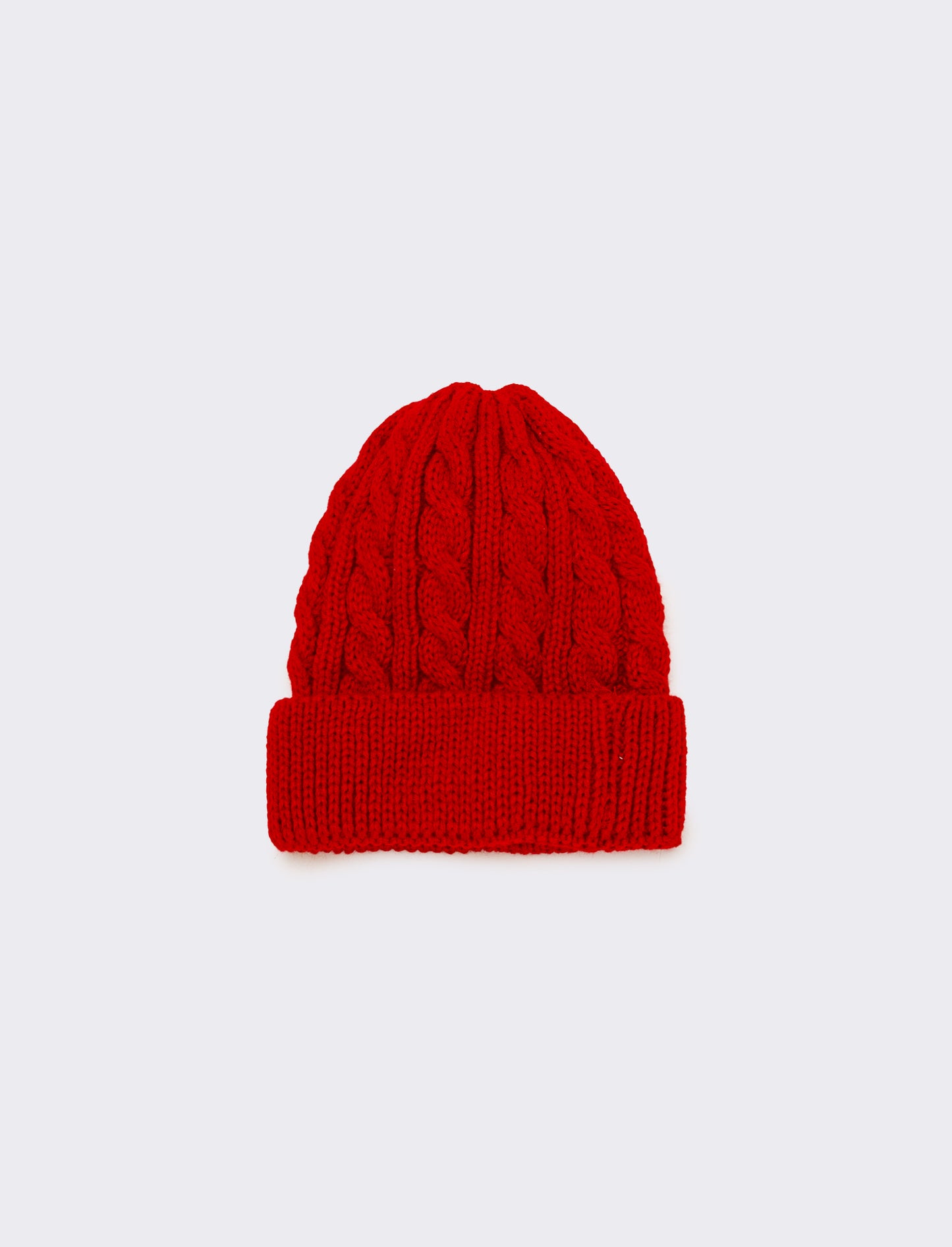 Set cappello+collo trecce bambino - Rosso