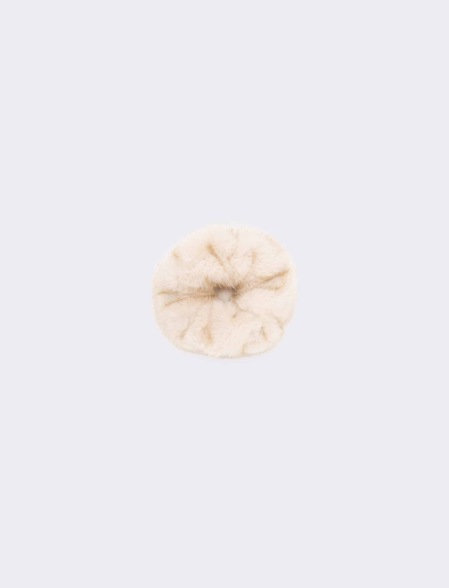 Fermacoda donna elastico in pelliccia - Bianco sporco
