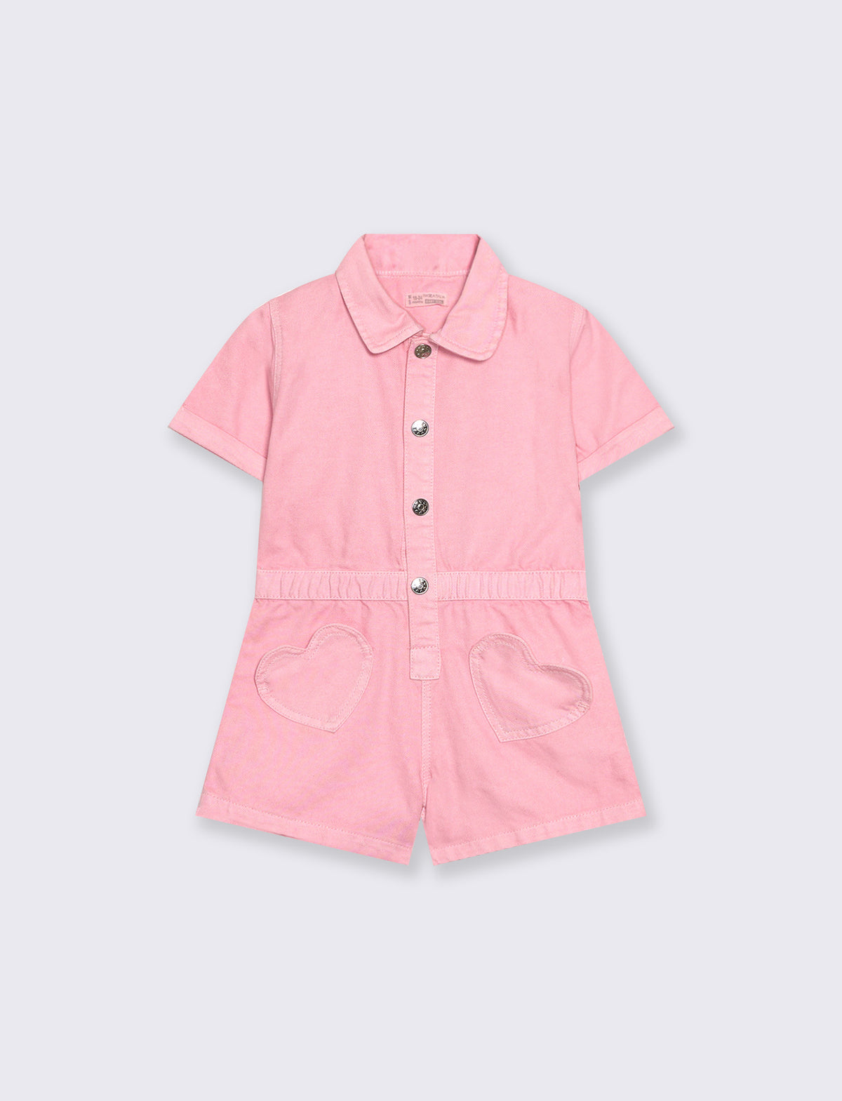 Tuta in denim - Rosa