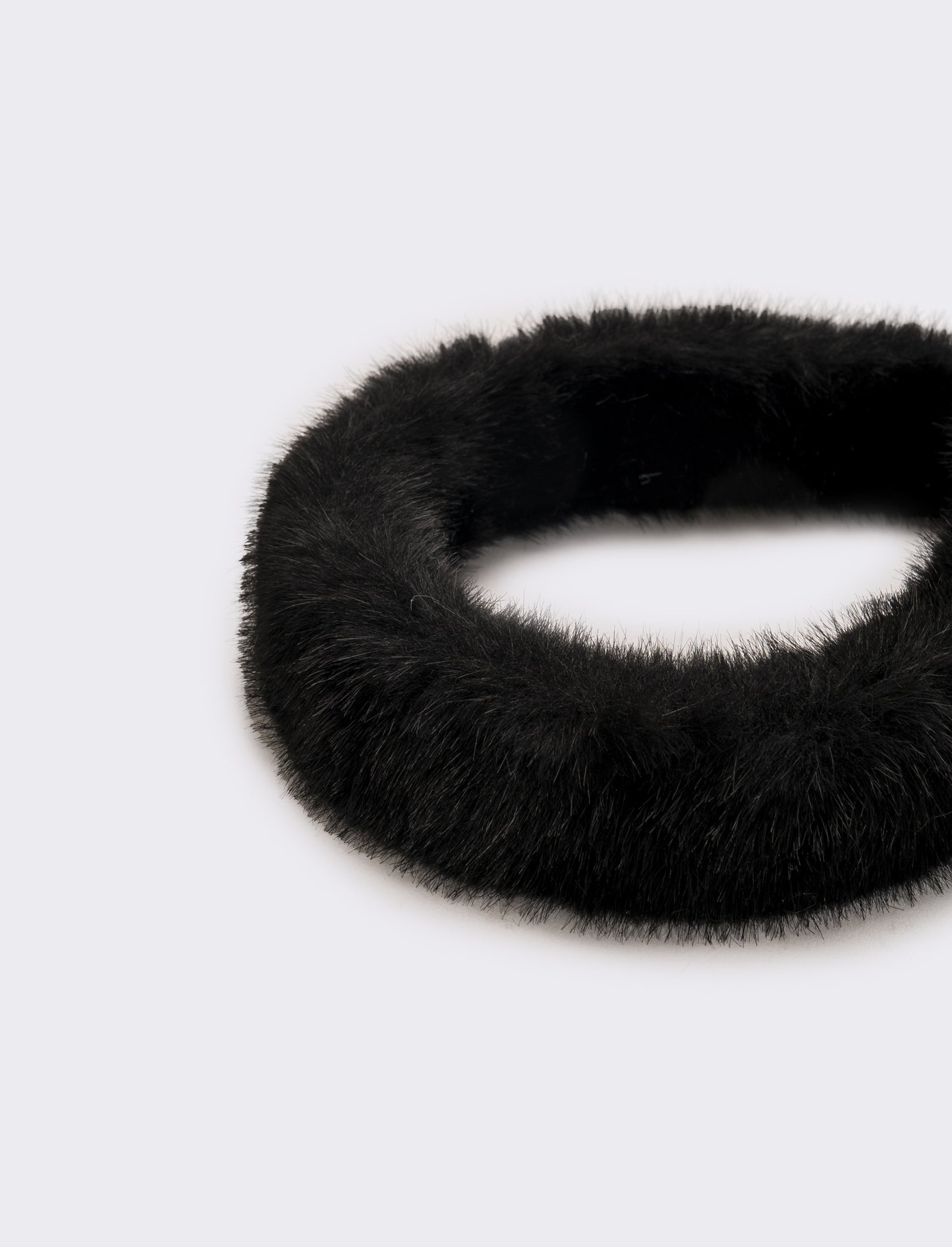 Cerchietto donna pelliccia - Nero