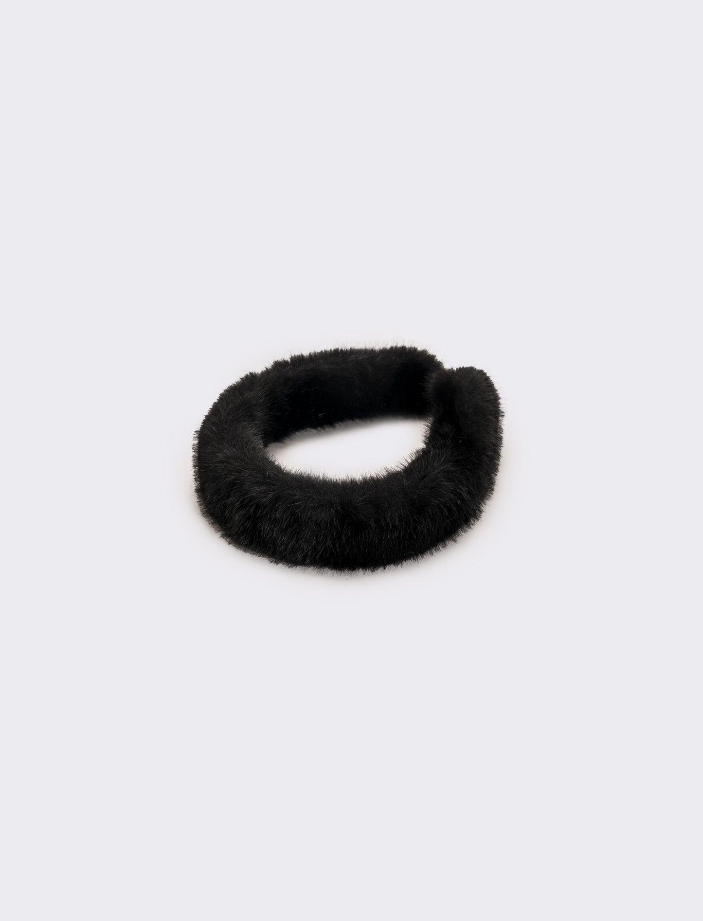 Cerchietto donna pelliccia - Nero