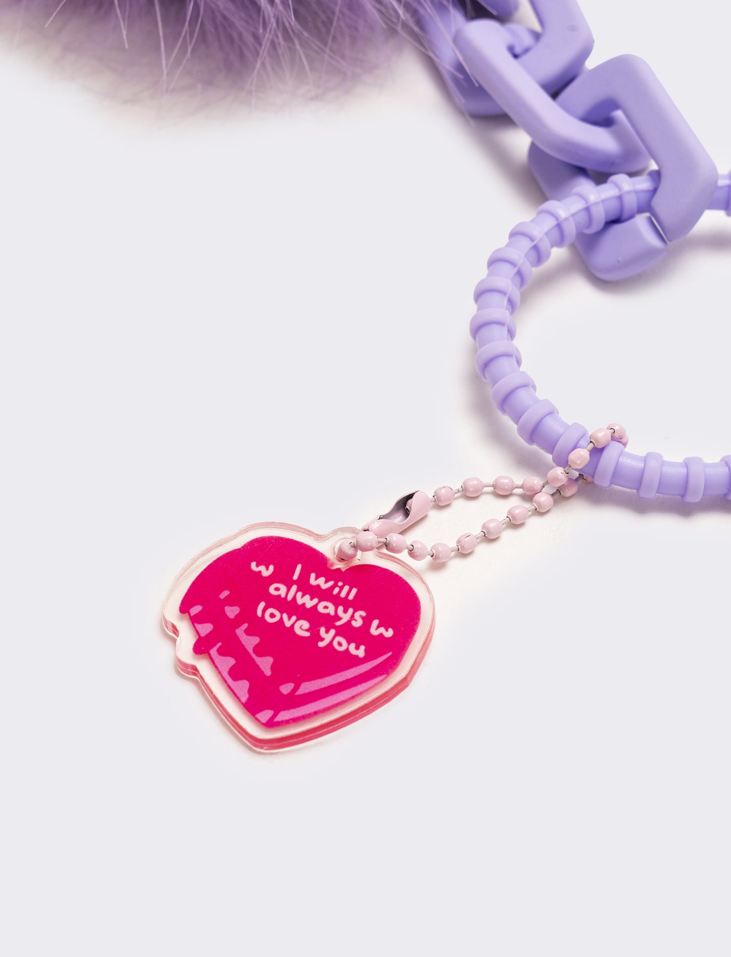 Portachiavi donna modello charms - Lilla