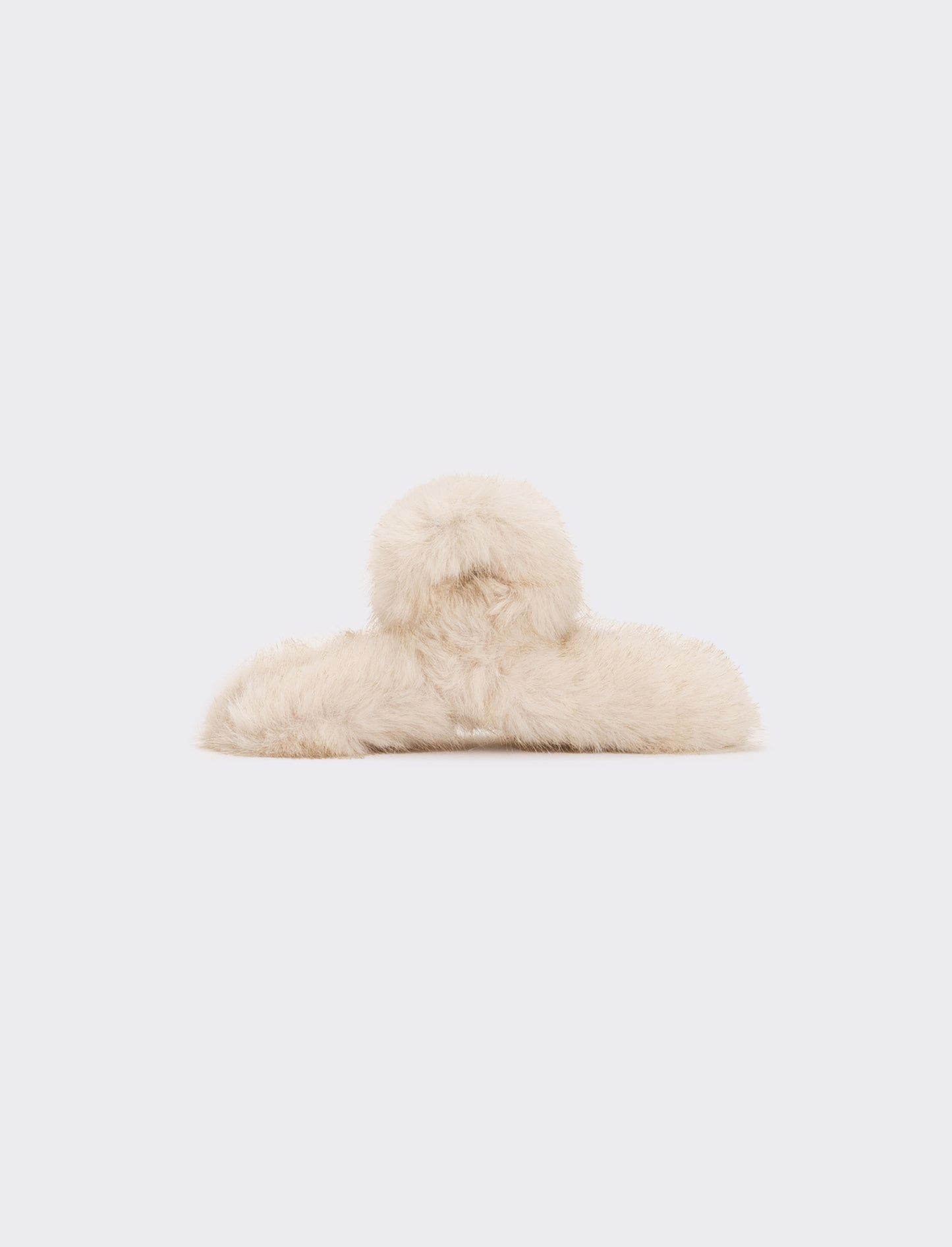 Pinza donna con pelliccia - Bianco sporco