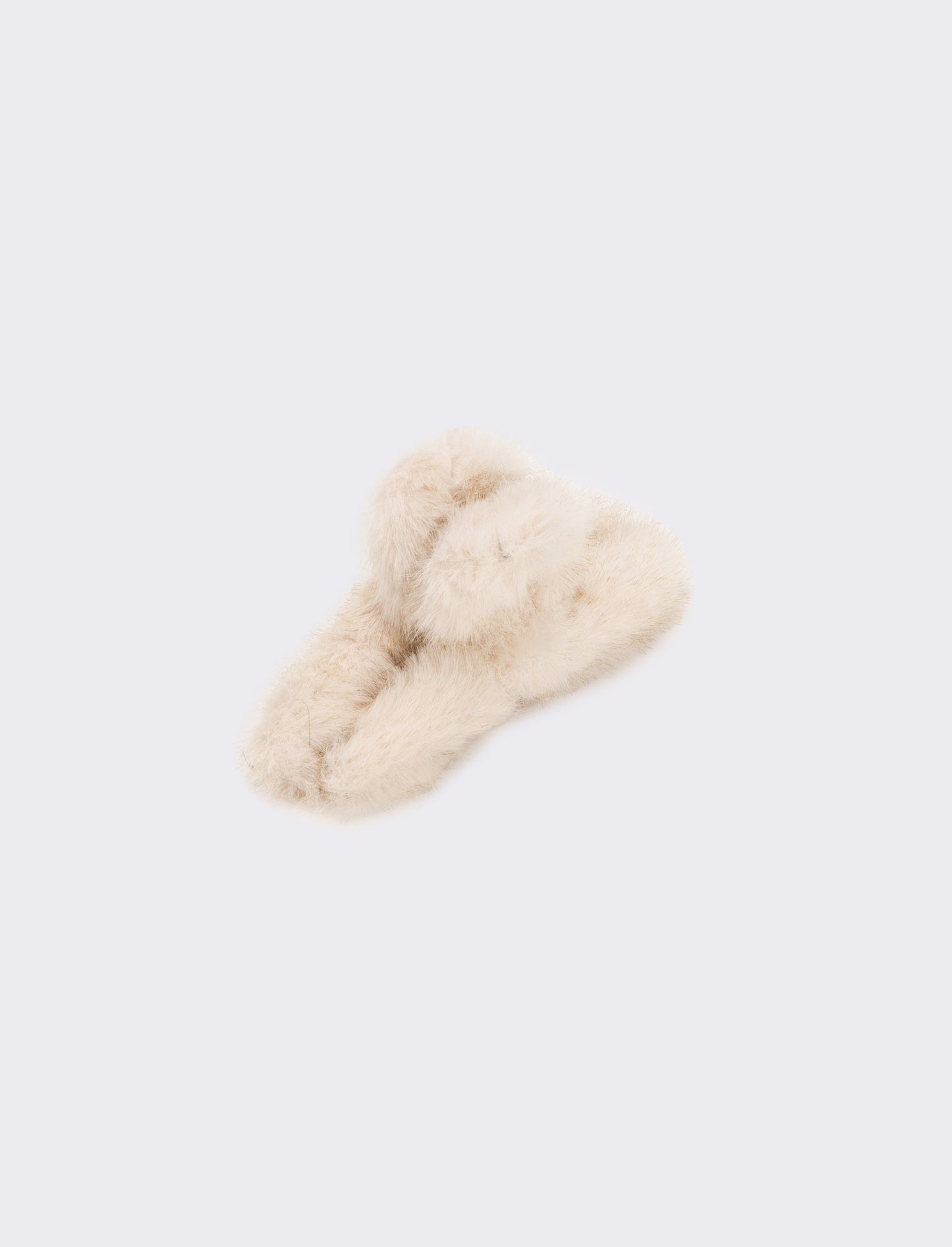 Pinza donna con pelliccia - Bianco sporco