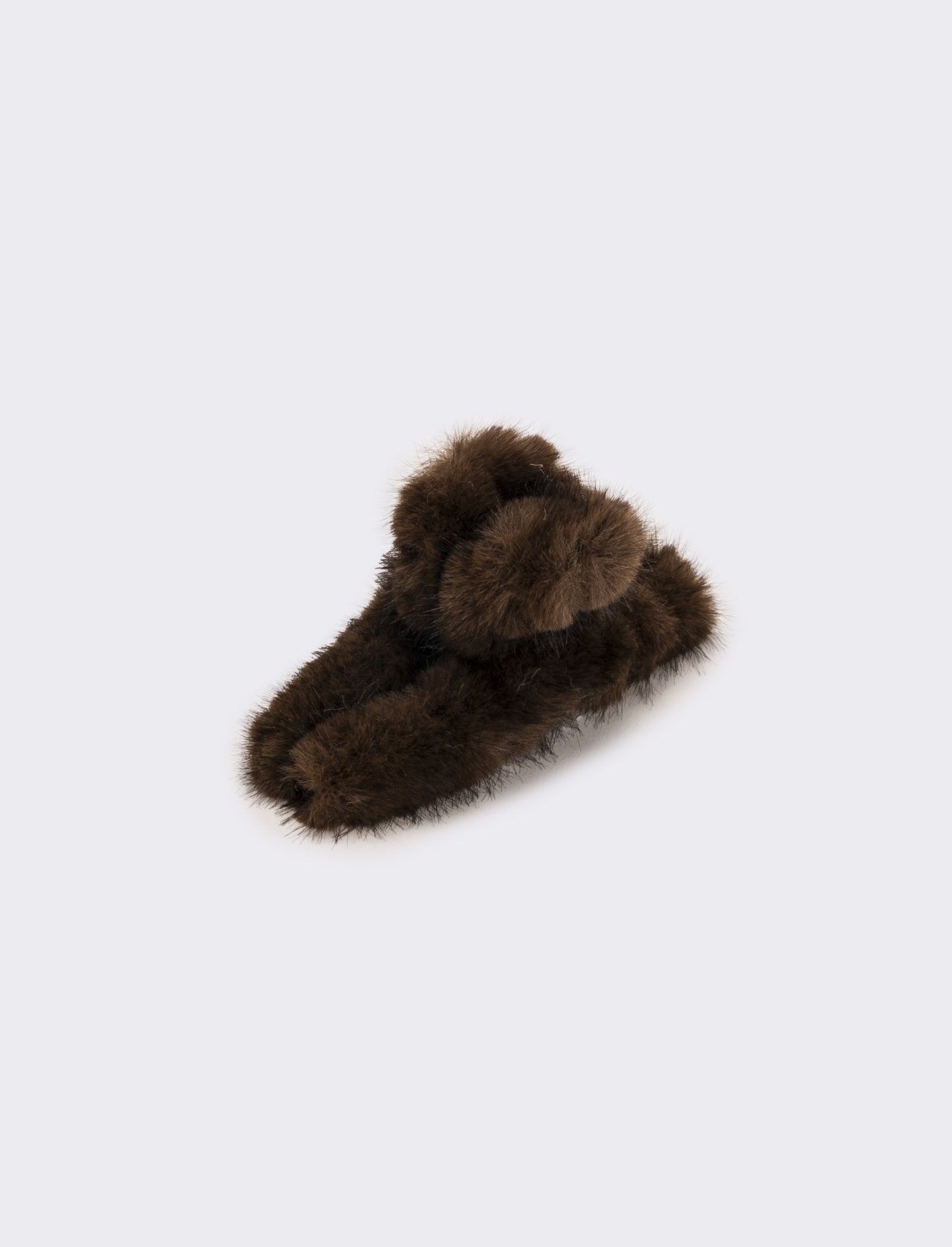 Pinza donna con pelliccia - Marrone