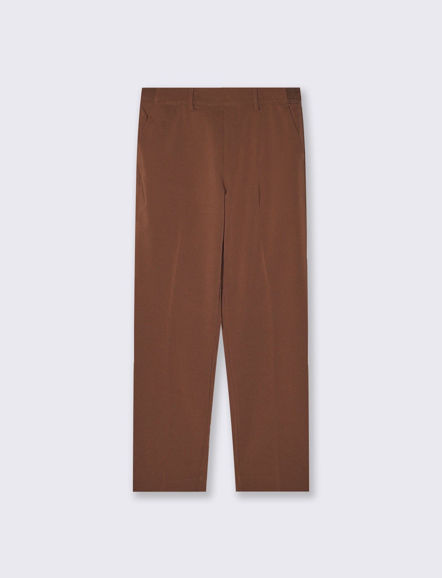 Pantalone con Elastico e Tasche - Marrone