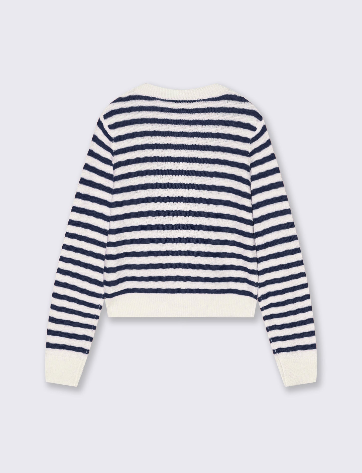 Long Sleeve Braided Cardigan - 