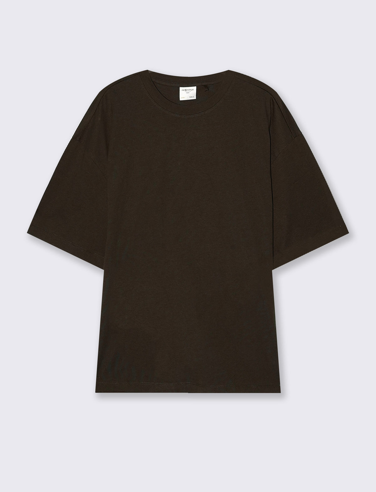 T-SHIRT BASIC IN COTONE BOXY FIT - Moro