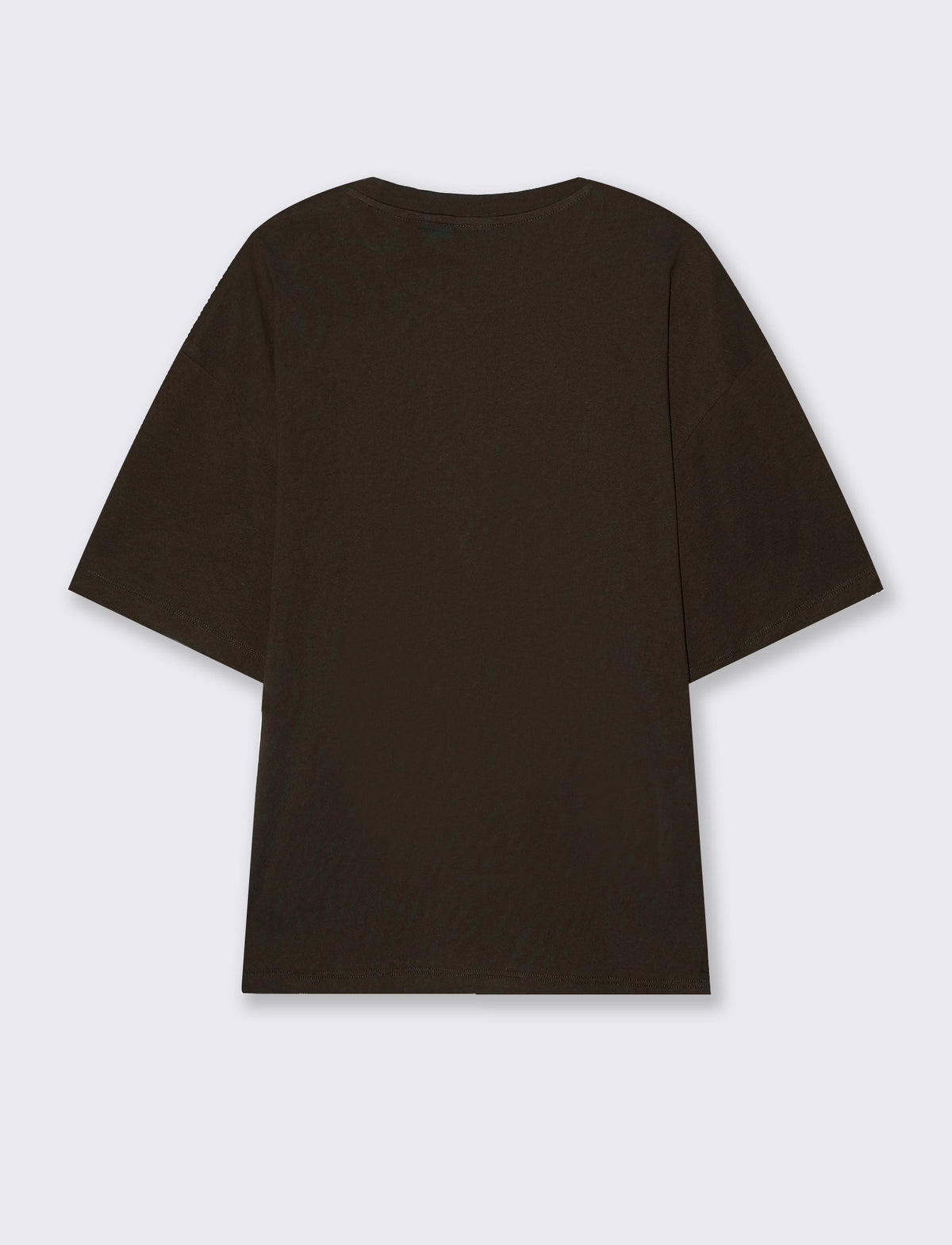 T-SHIRT BASIC IN COTONE BOXY FIT - Moro