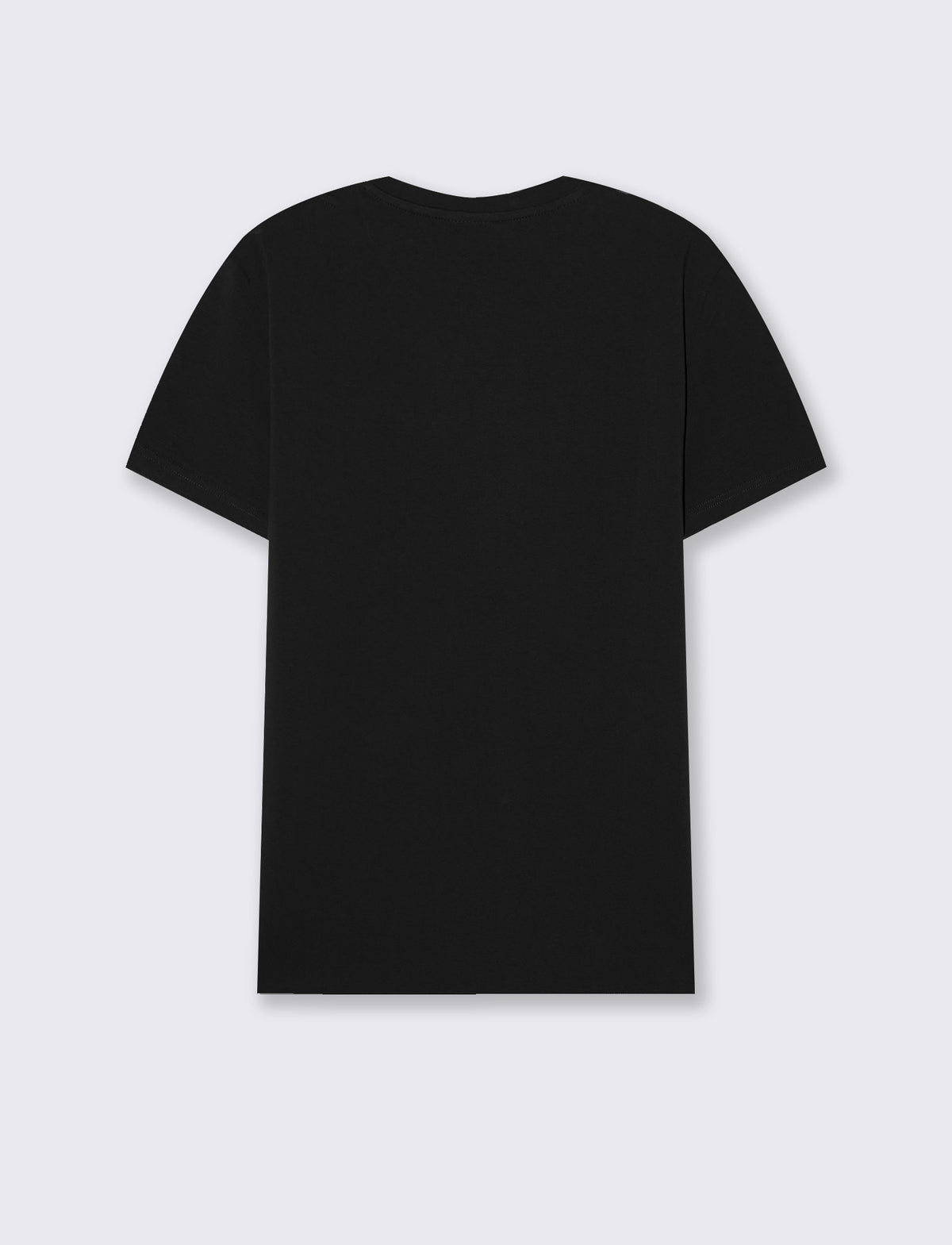 T-SHIRT BASIC IN COTONE ELASTICIZZATO SLIM FIT - Nero