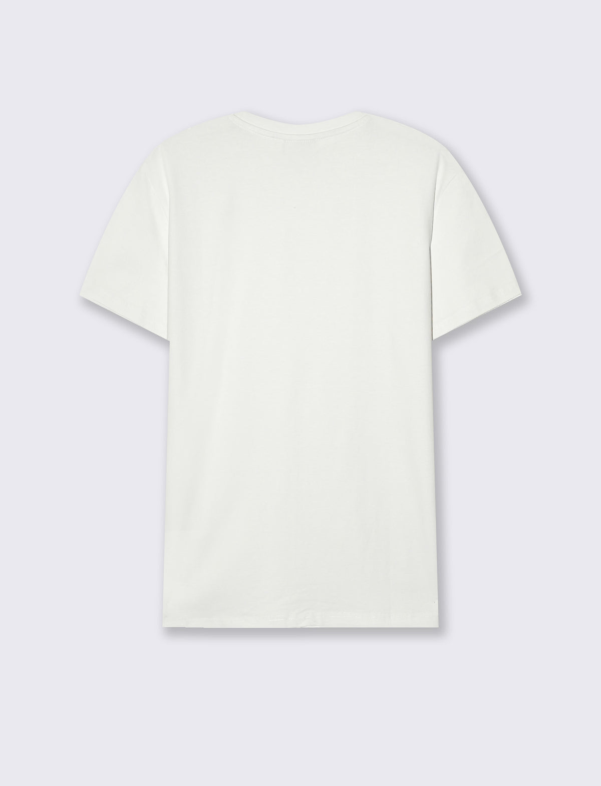 T-SHIRT BASIC IN COTONE ELASTICIZZATO SLIM FIT - Bianco