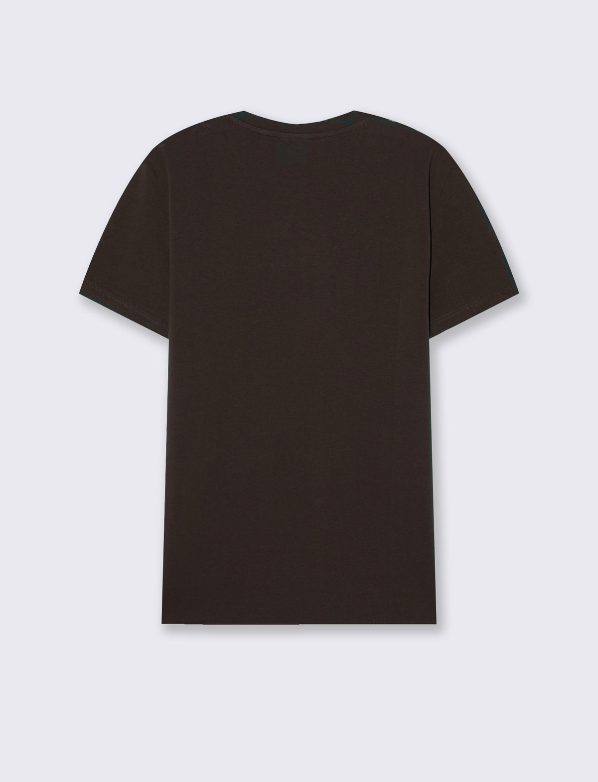 T-SHIRT BASIC IN COTONE ELASTICIZZATO SLIM FIT - Moro