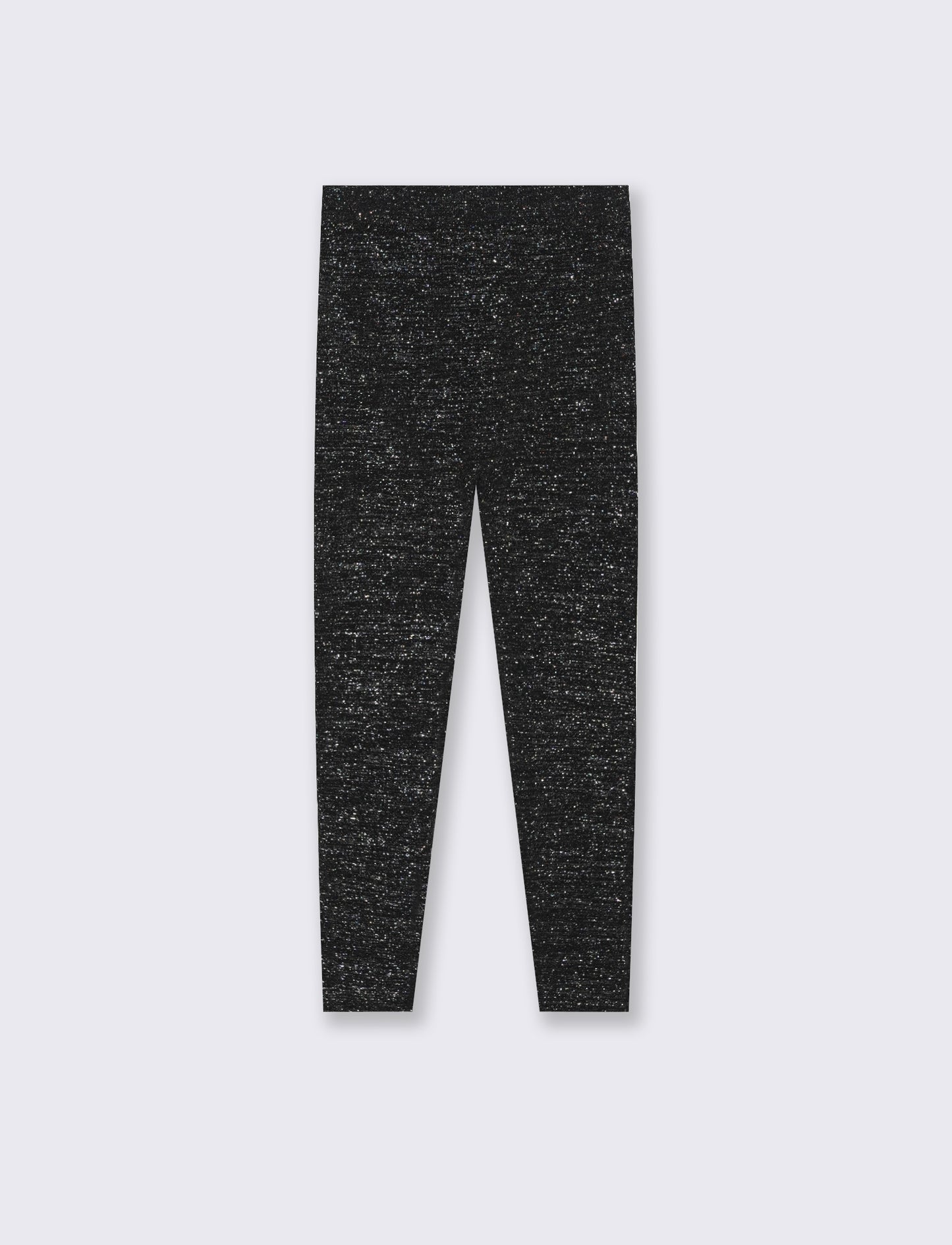 Leggings effetto brillantinato. - Nero