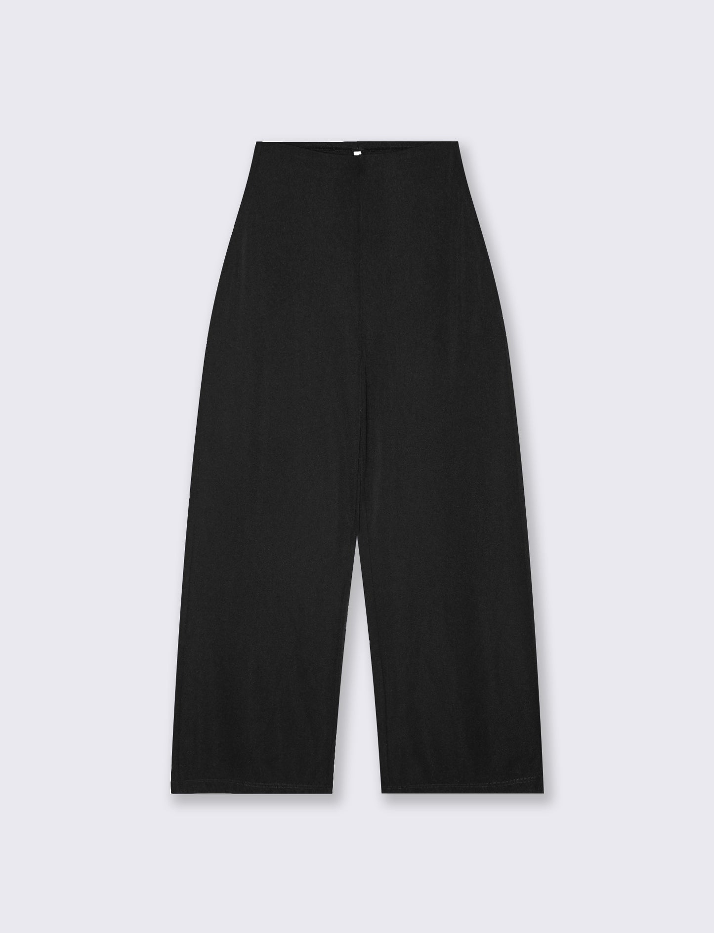 Wide Leg Pants with Pleats - Black