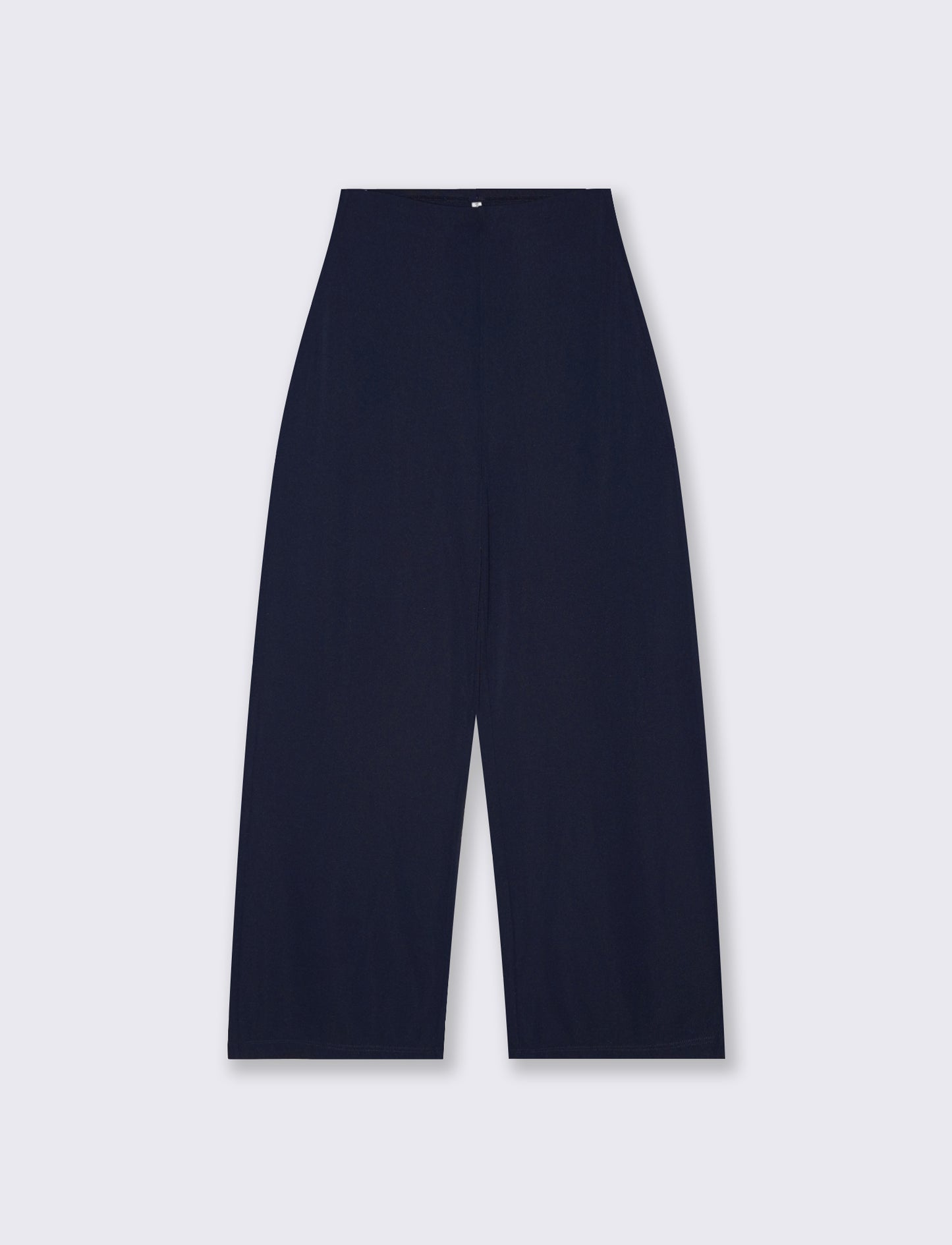 Pantalone Gamba Larga con Pinces - Blu