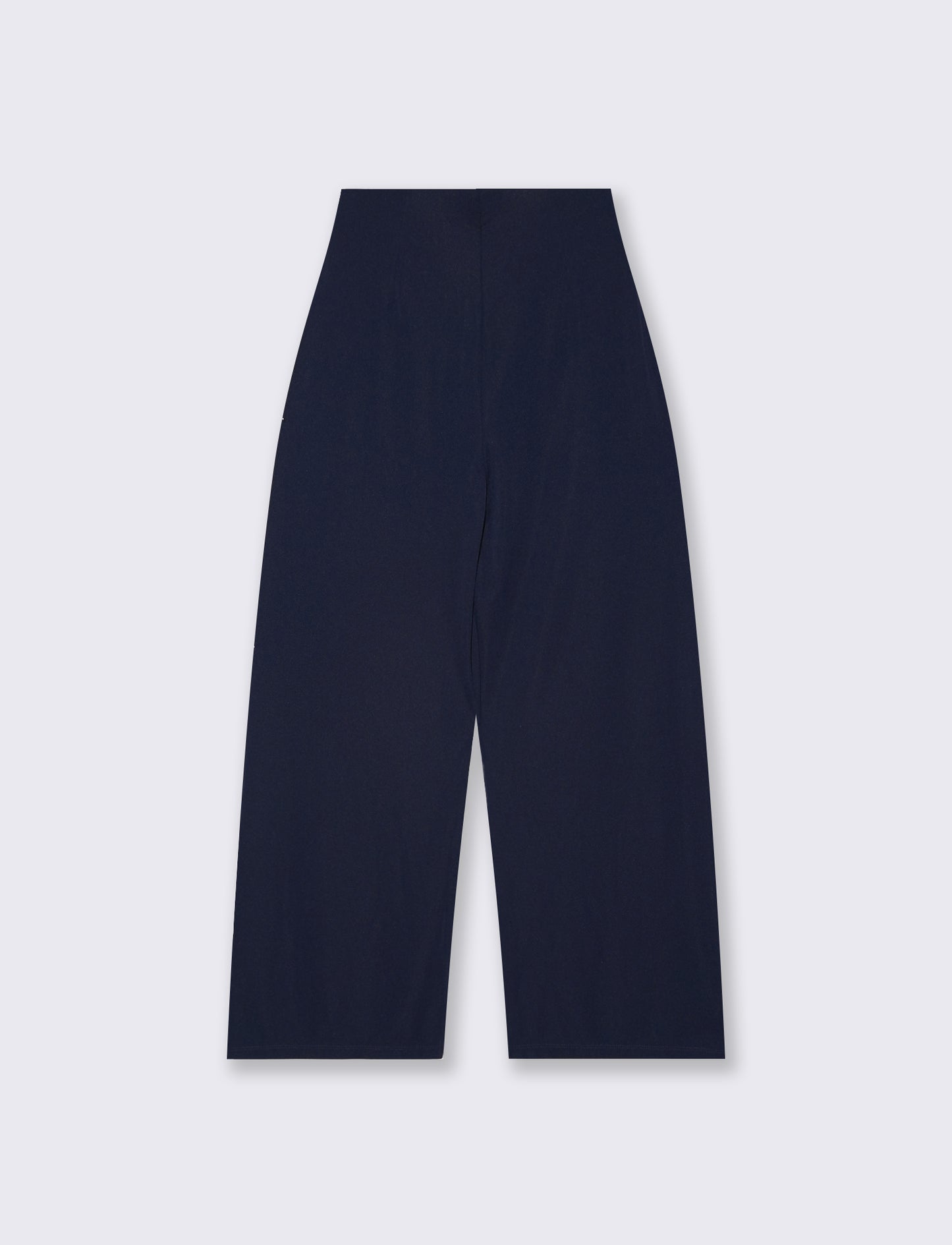 Pantalone Gamba Larga con Pinces - Blu