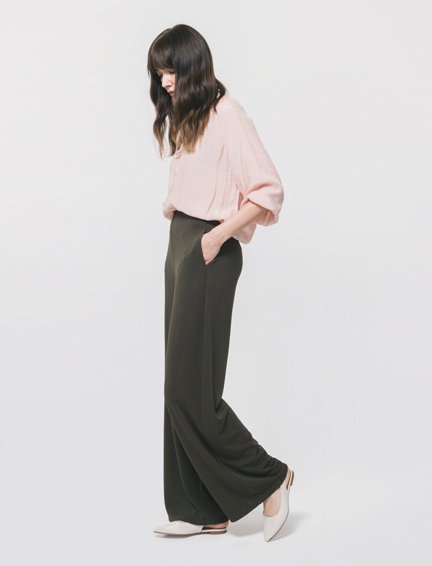 Pantalone Gamba Larga con Pinces - Ve.milit.