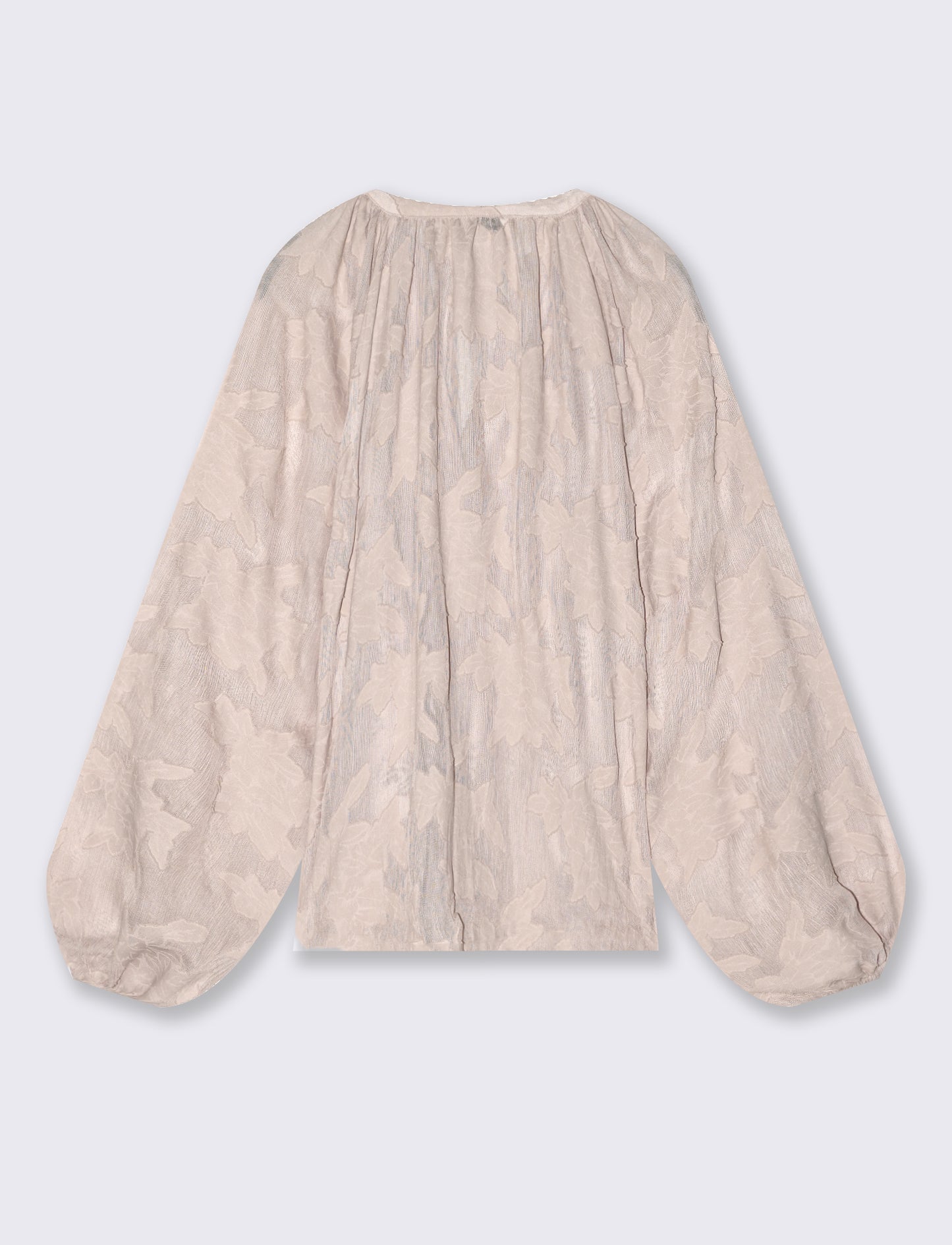 Blusa Manica Lunga con Bottoni Madreperla - Avorio