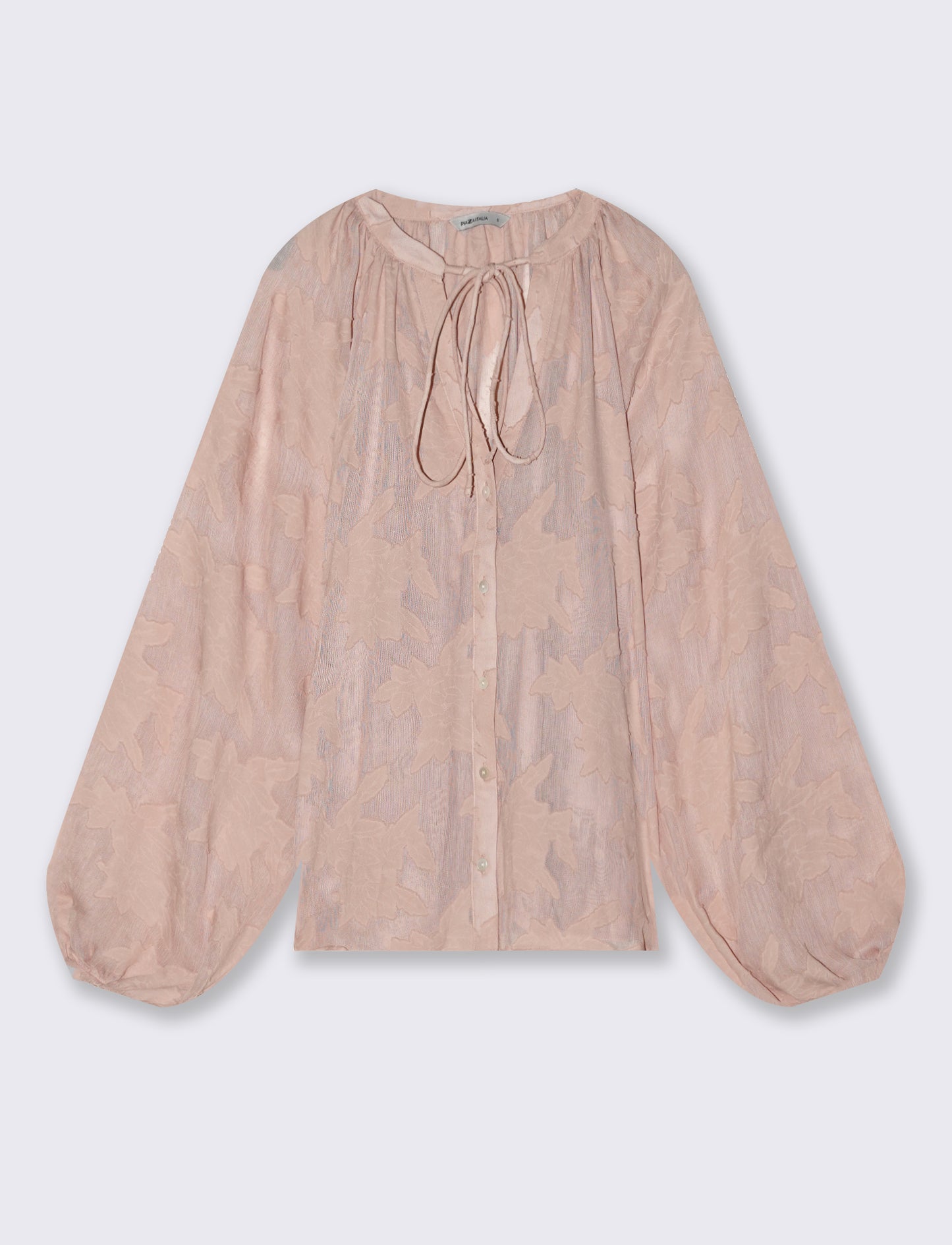 Blusa Manica Lunga con Bottoni Madreperla - Rosa chiaro