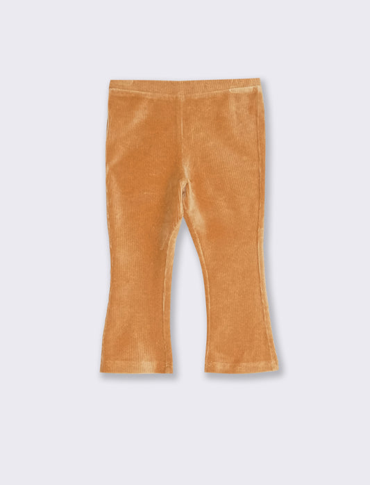 Leggings in velluto - Beige biscotto