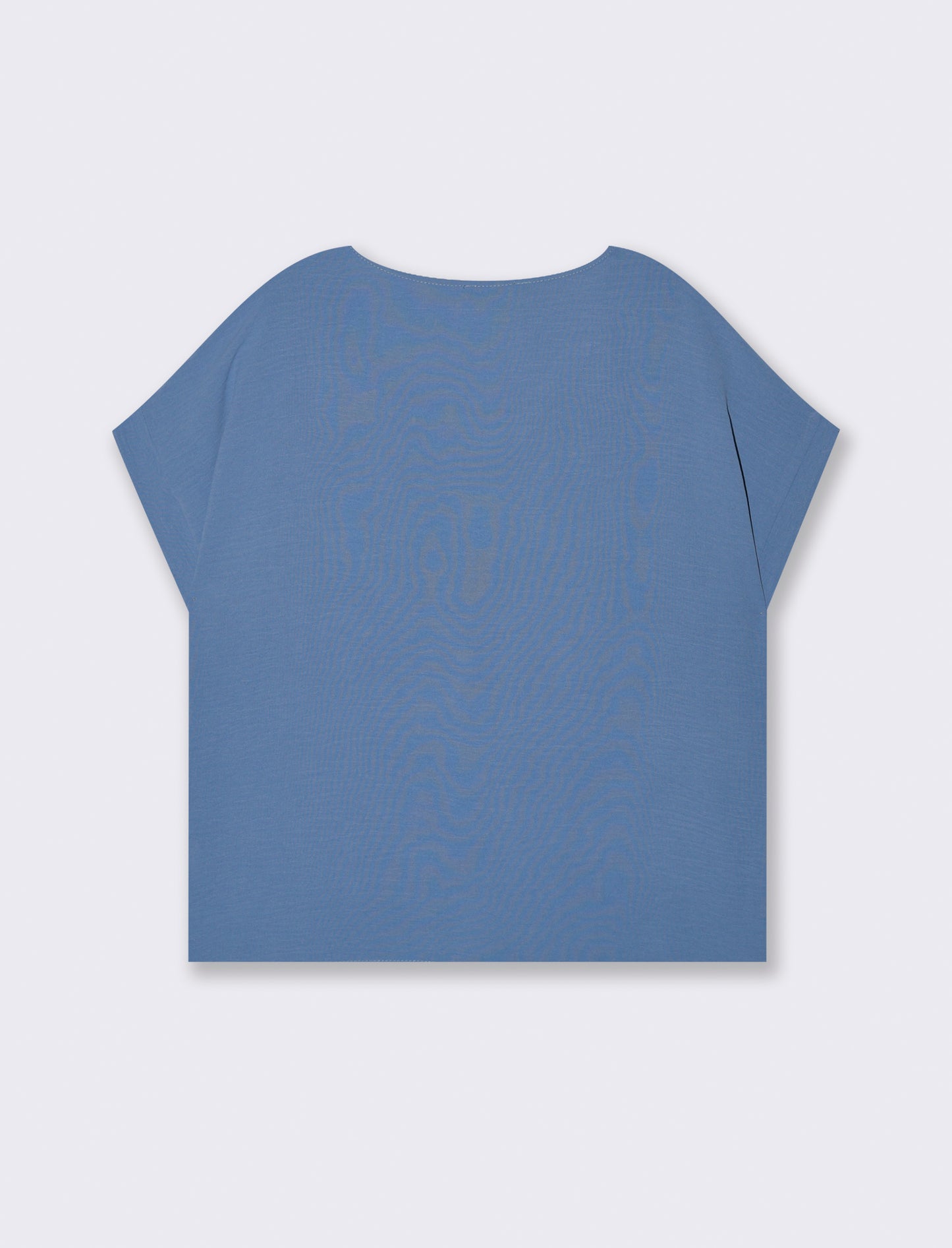 Casacca in viscosa con bottoni sul lato - Denim