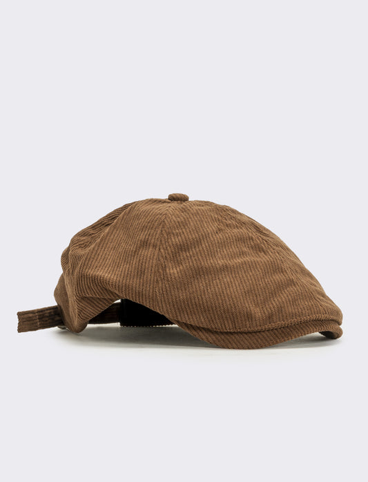 Cappello coppola in velluto uomo - Grigio fango