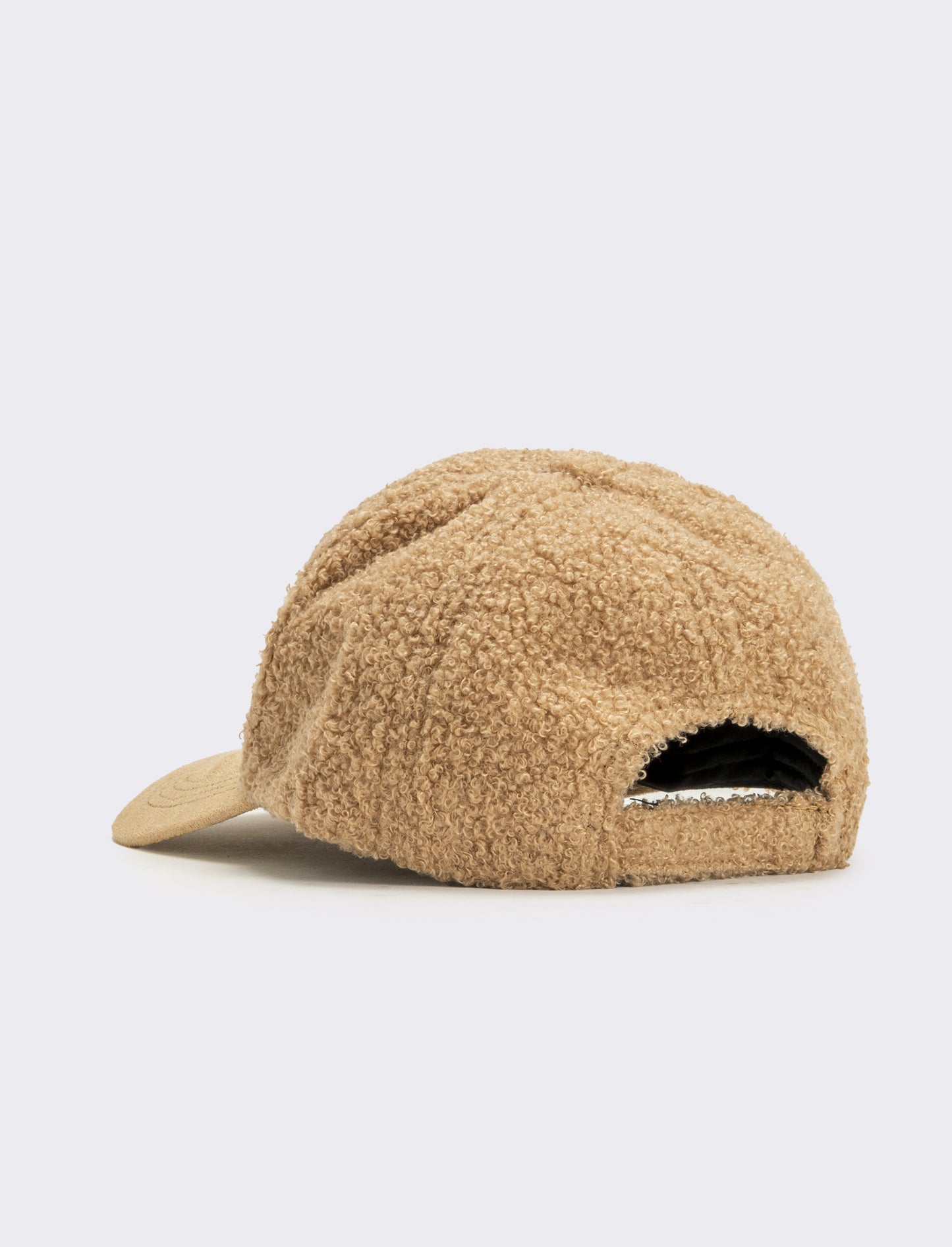 Cappello baseball effetto teddy visiera dainetto - Beige