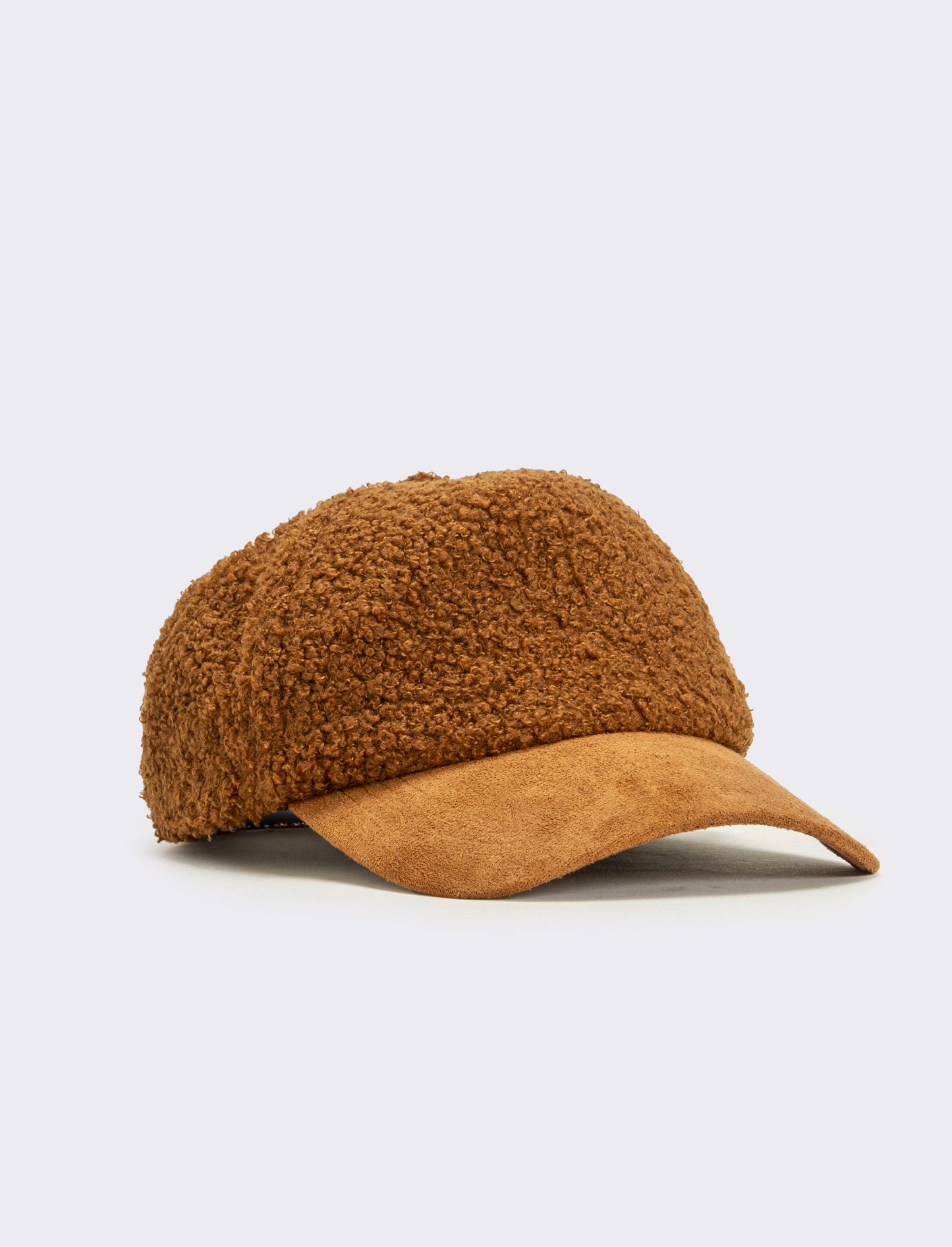 Cappello baseball effetto teddy visiera dainetto - Marrone