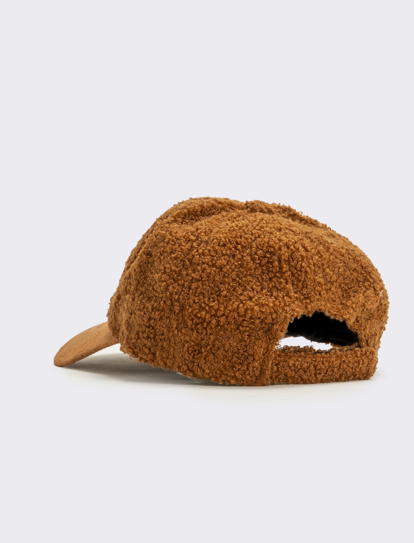 Cappello baseball effetto teddy visiera dainetto - Marrone