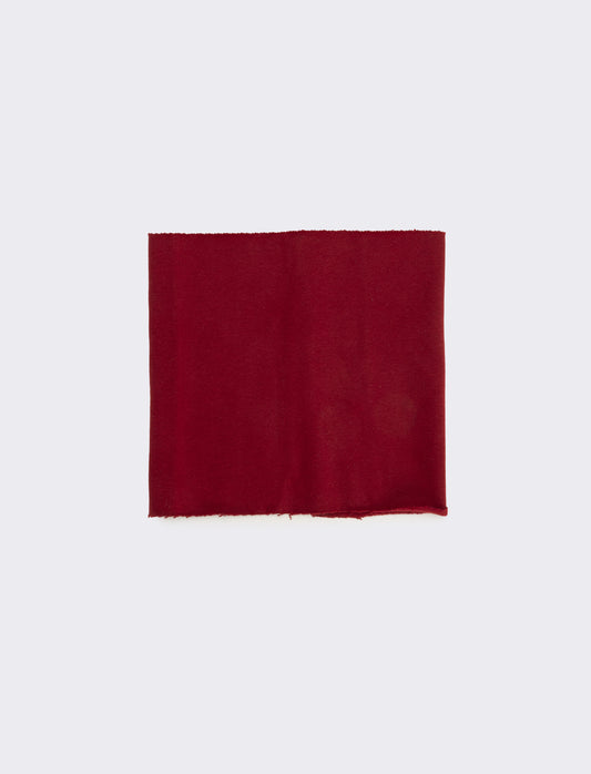 Collo melange french terry bambino - Rosso