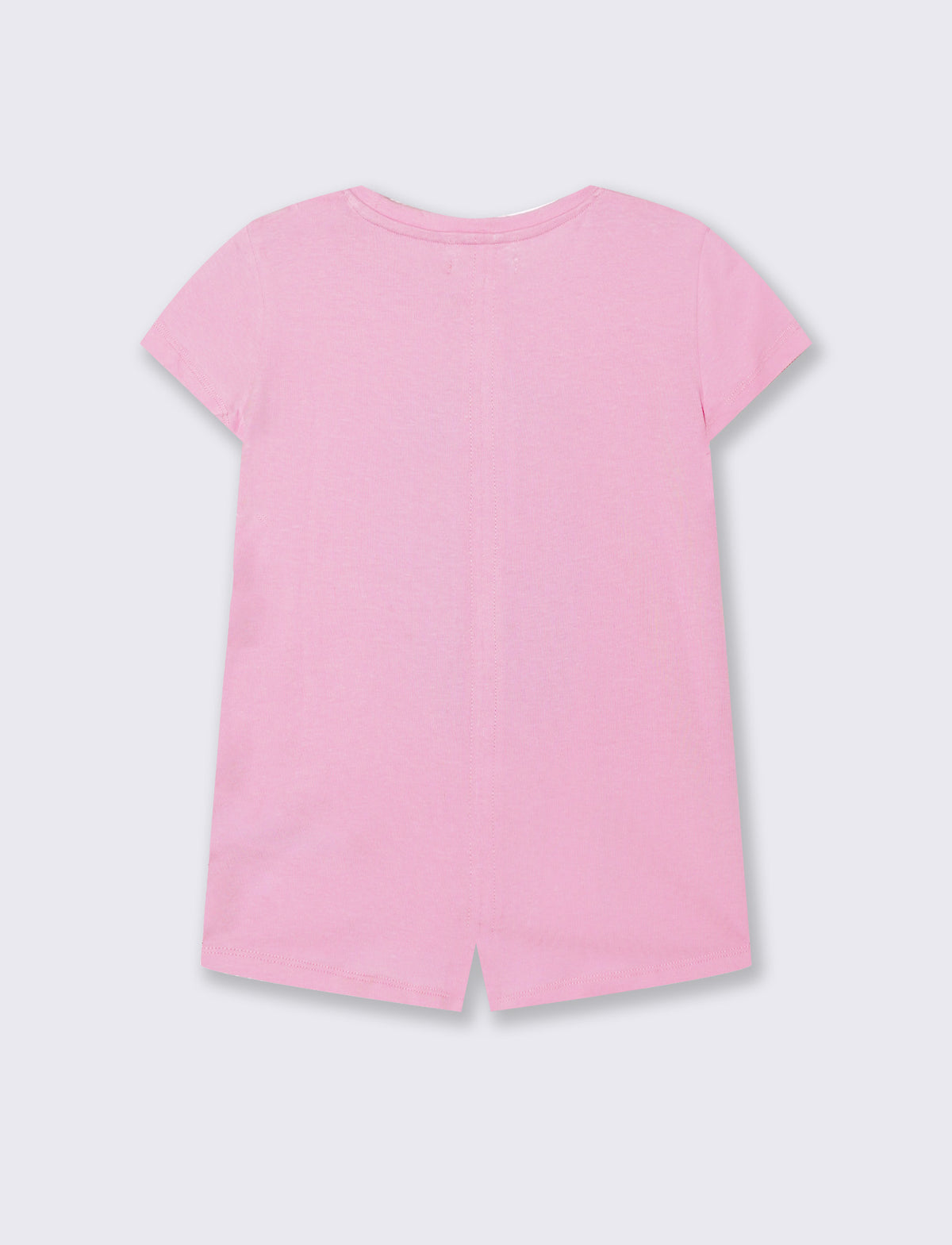 T-shirt mezza manica da bambina. - Rosa candy