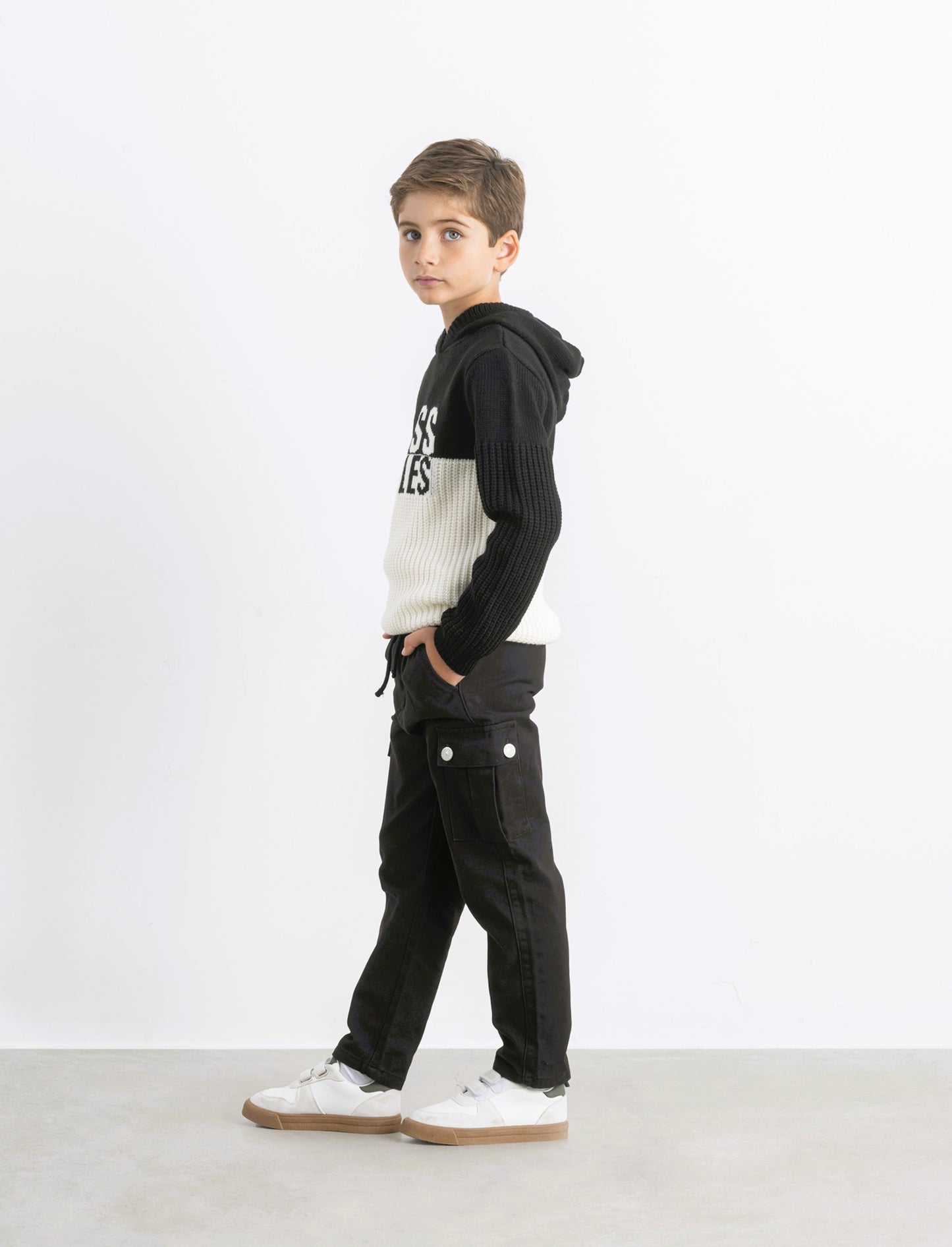 PANTALONI  CON TASCONI - Nero