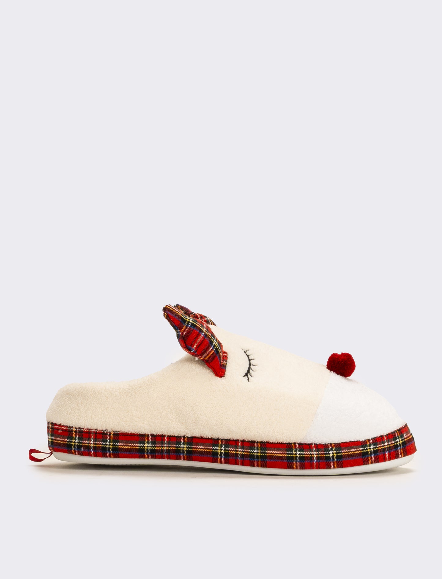 Pantofola natalizia da donna - Beige