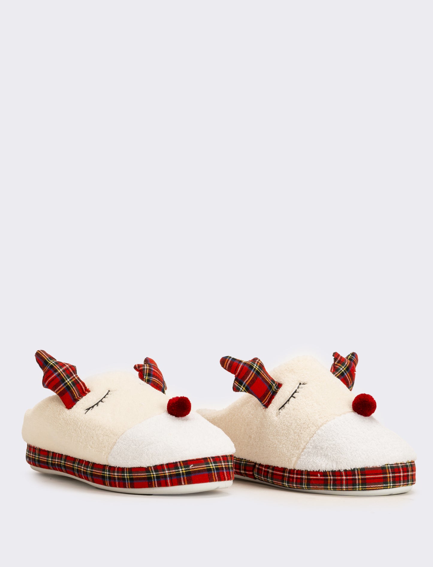 Pantofola natalizia da donna - Beige