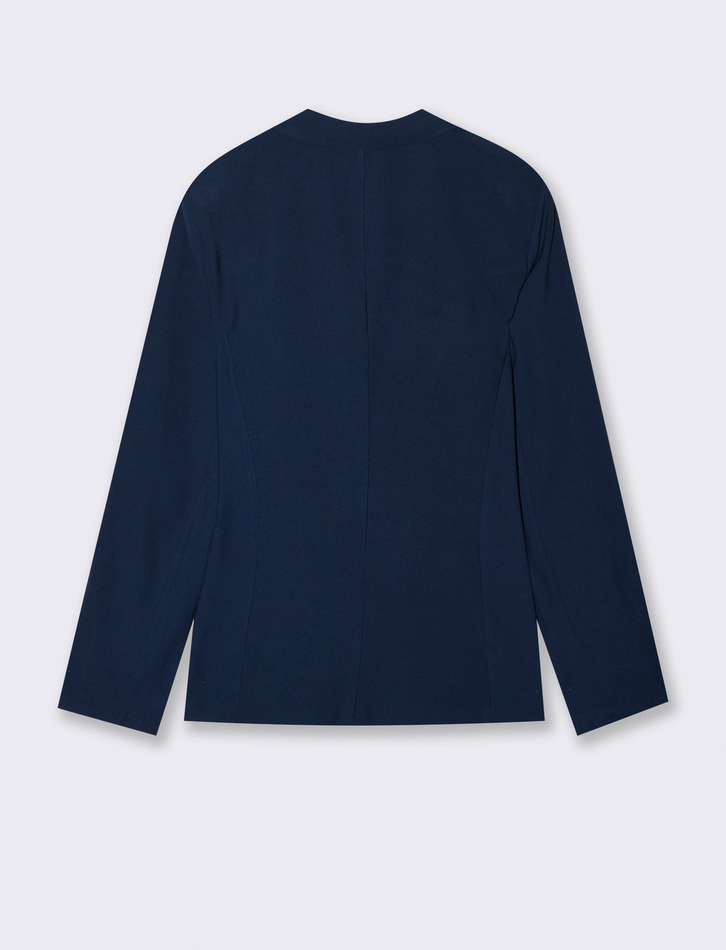 Giacca sfoderata con bottone gioiello - Blu