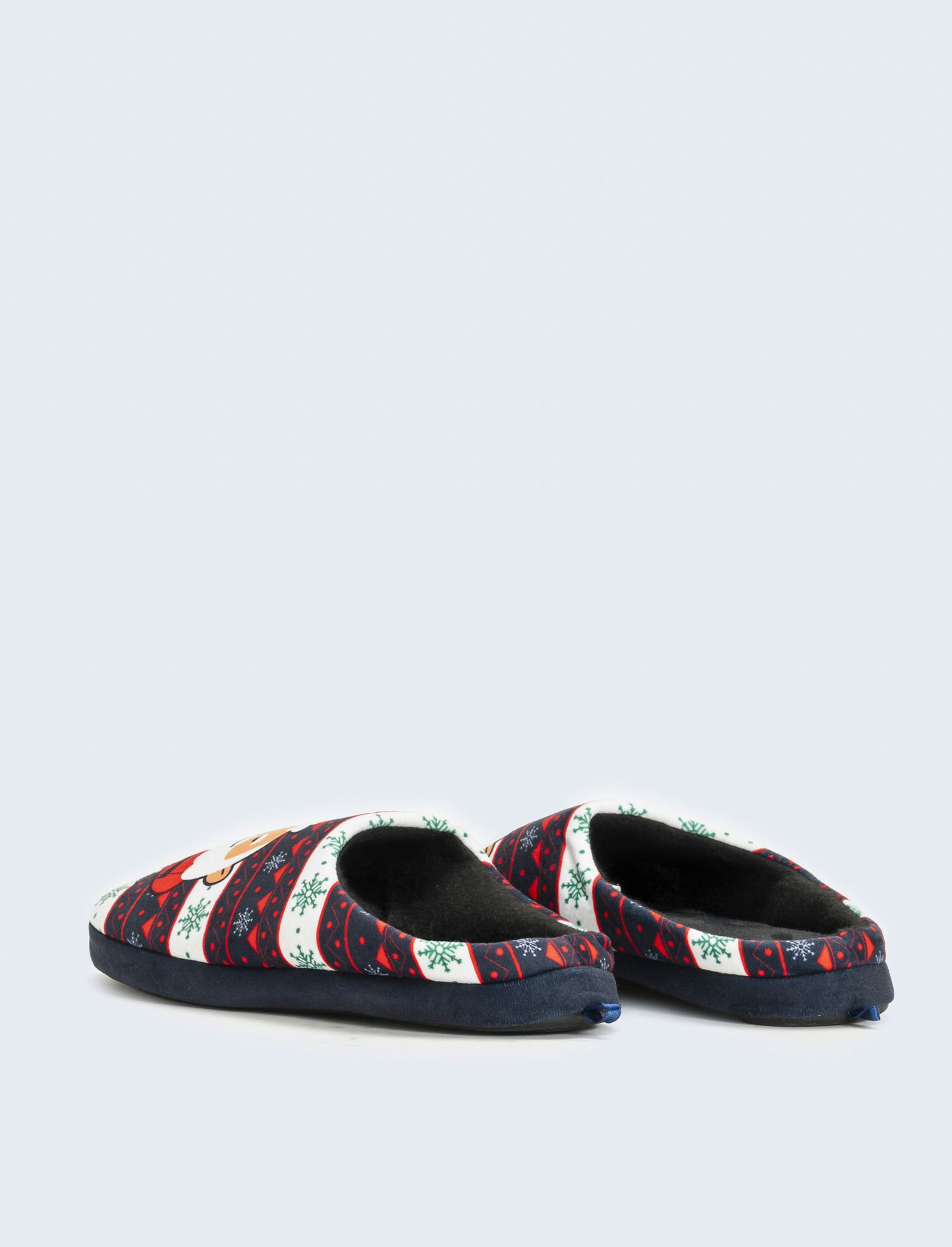Pantofola natalizia da uomo - Blu