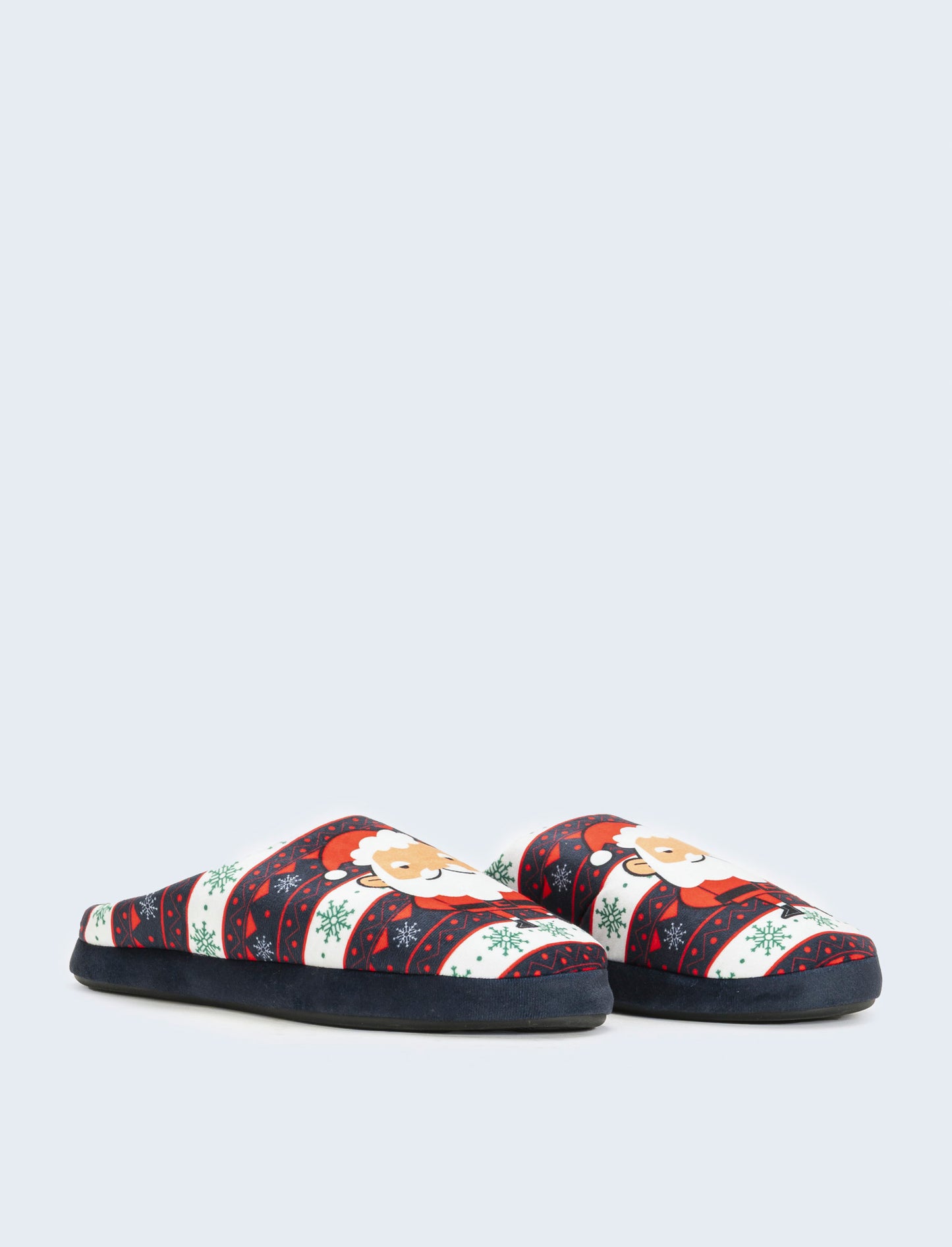 Pantofola natalizia da uomo - Blu
