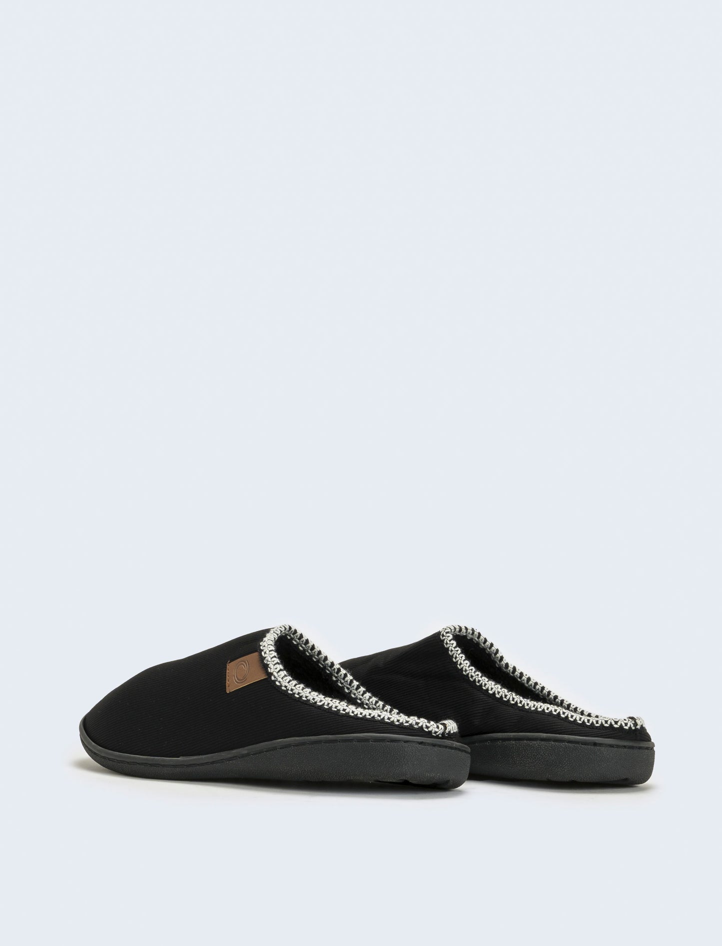 Pantofola da uomo con suola alta - Nero
