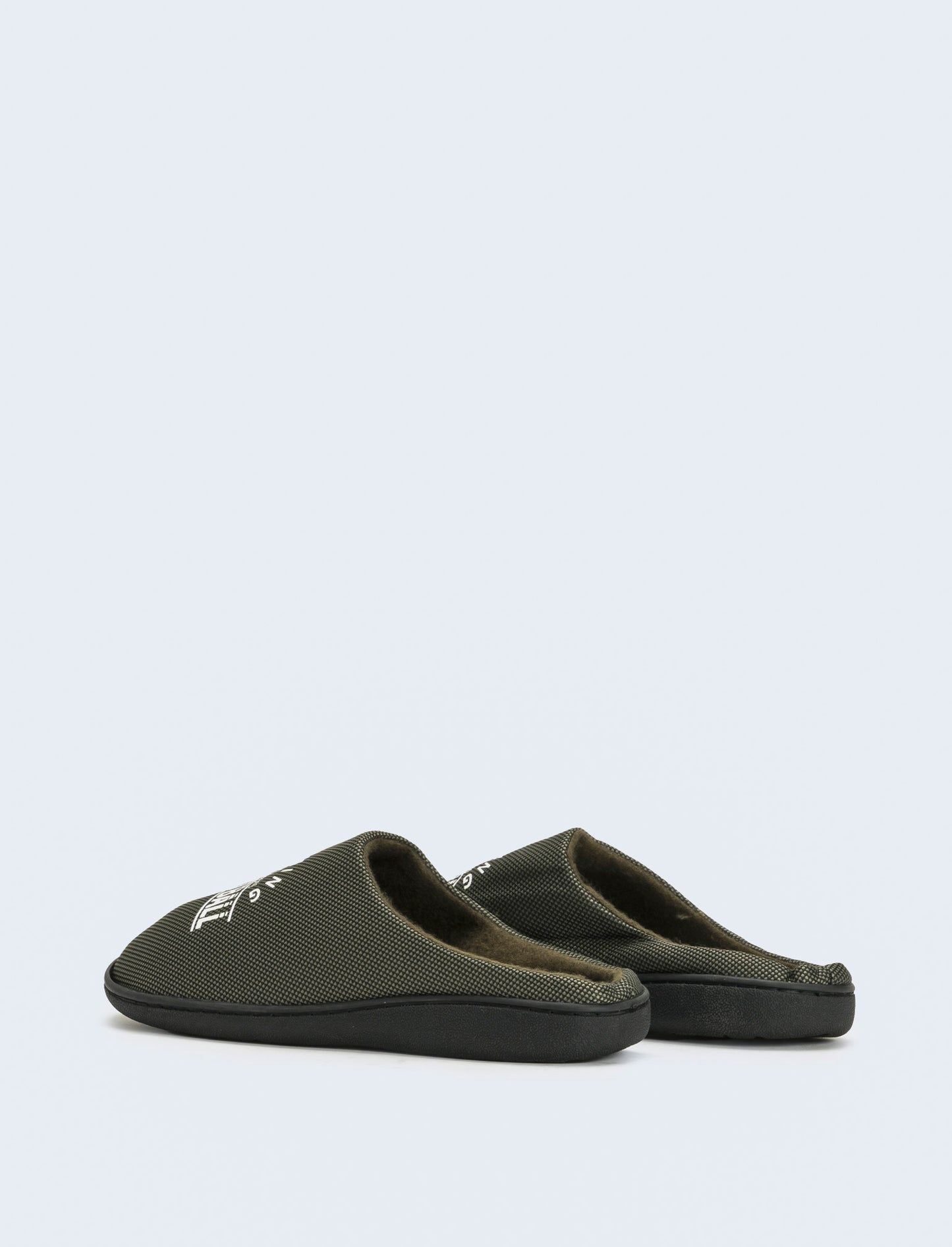 Pantofola da uomo con stampa - Verde