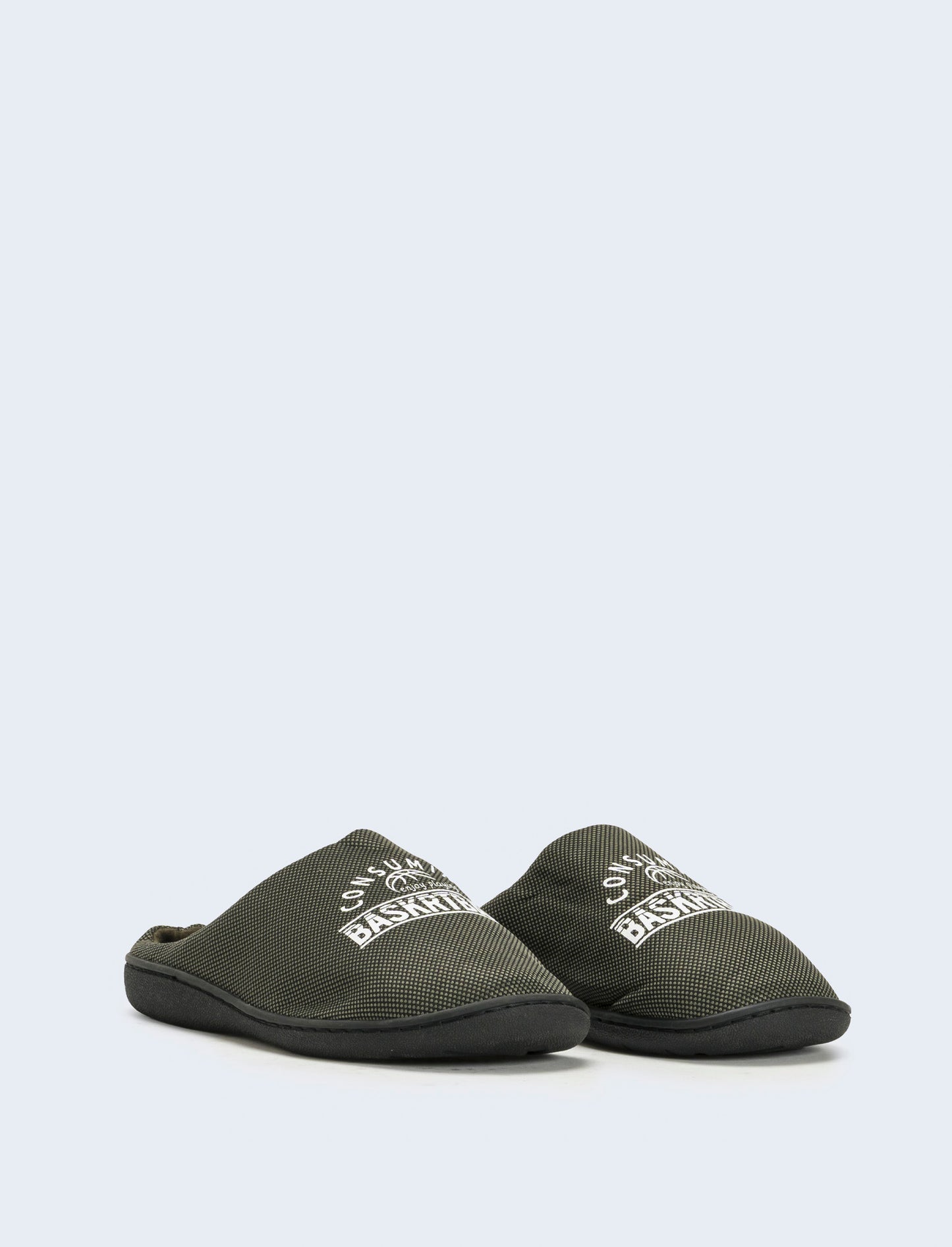 Pantofola da uomo con stampa - Verde