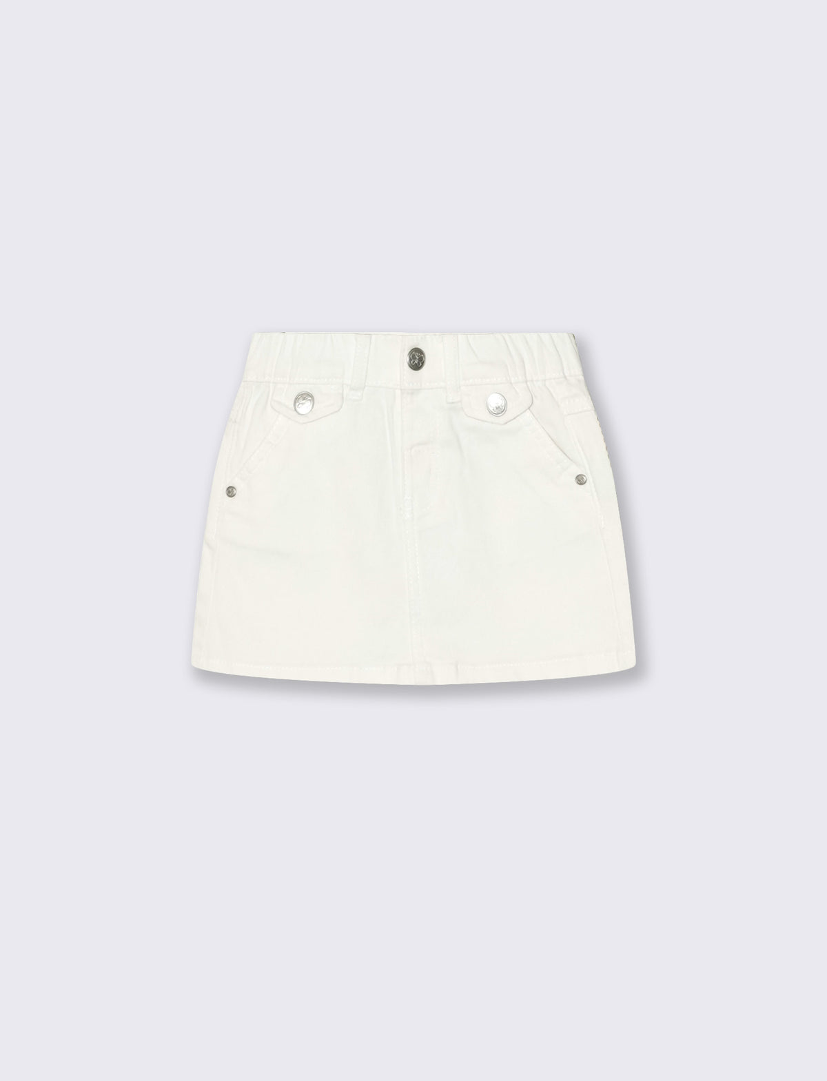 Gonna in twill - Bianco