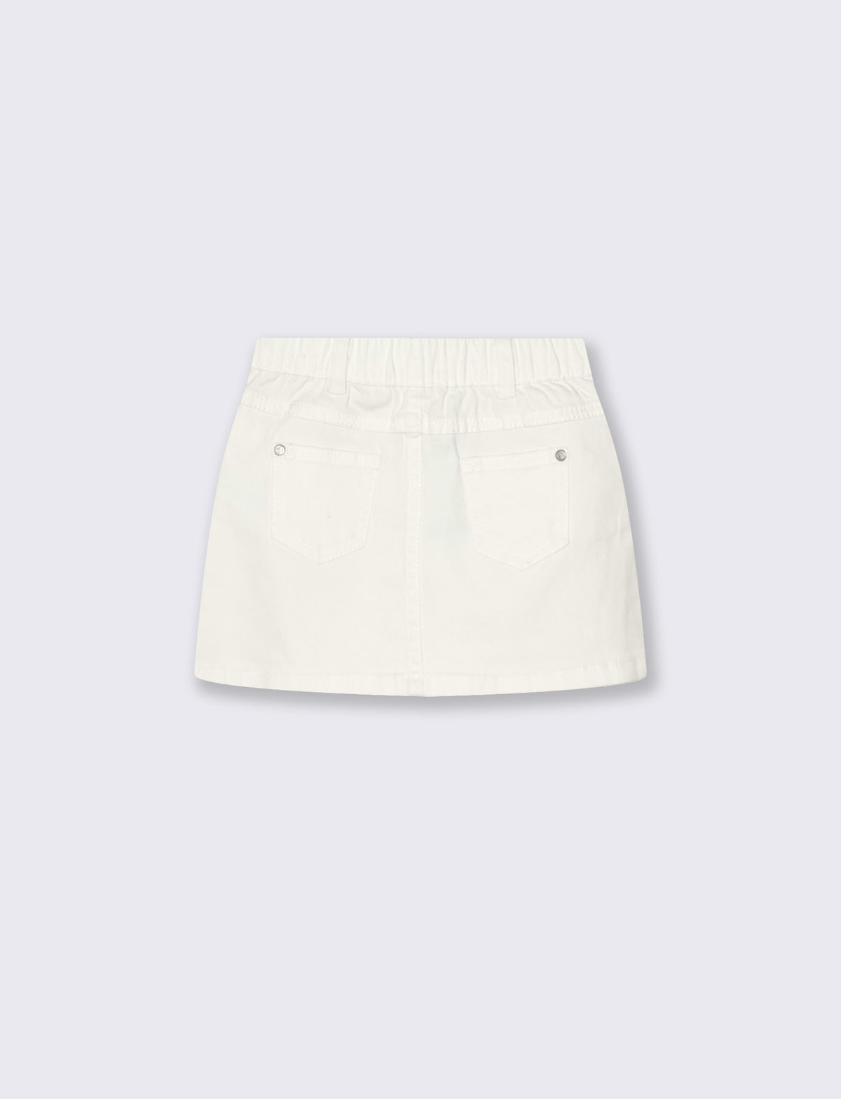Gonna in twill - Bianco