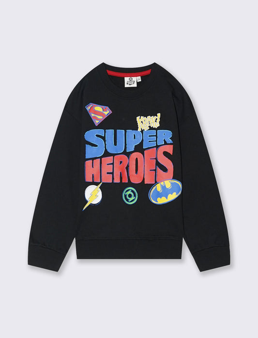 FELPA PERSONNAGGI DC COMICS - Nero