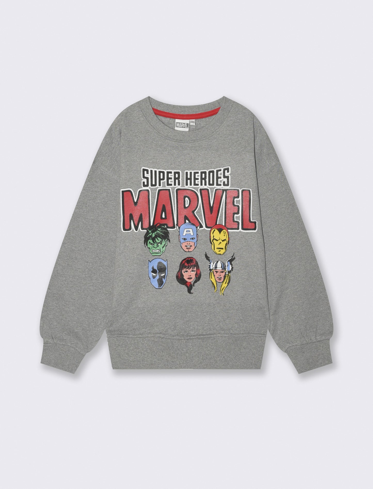 FELPA MARVEL GIROCOLLO - Grigio mel.