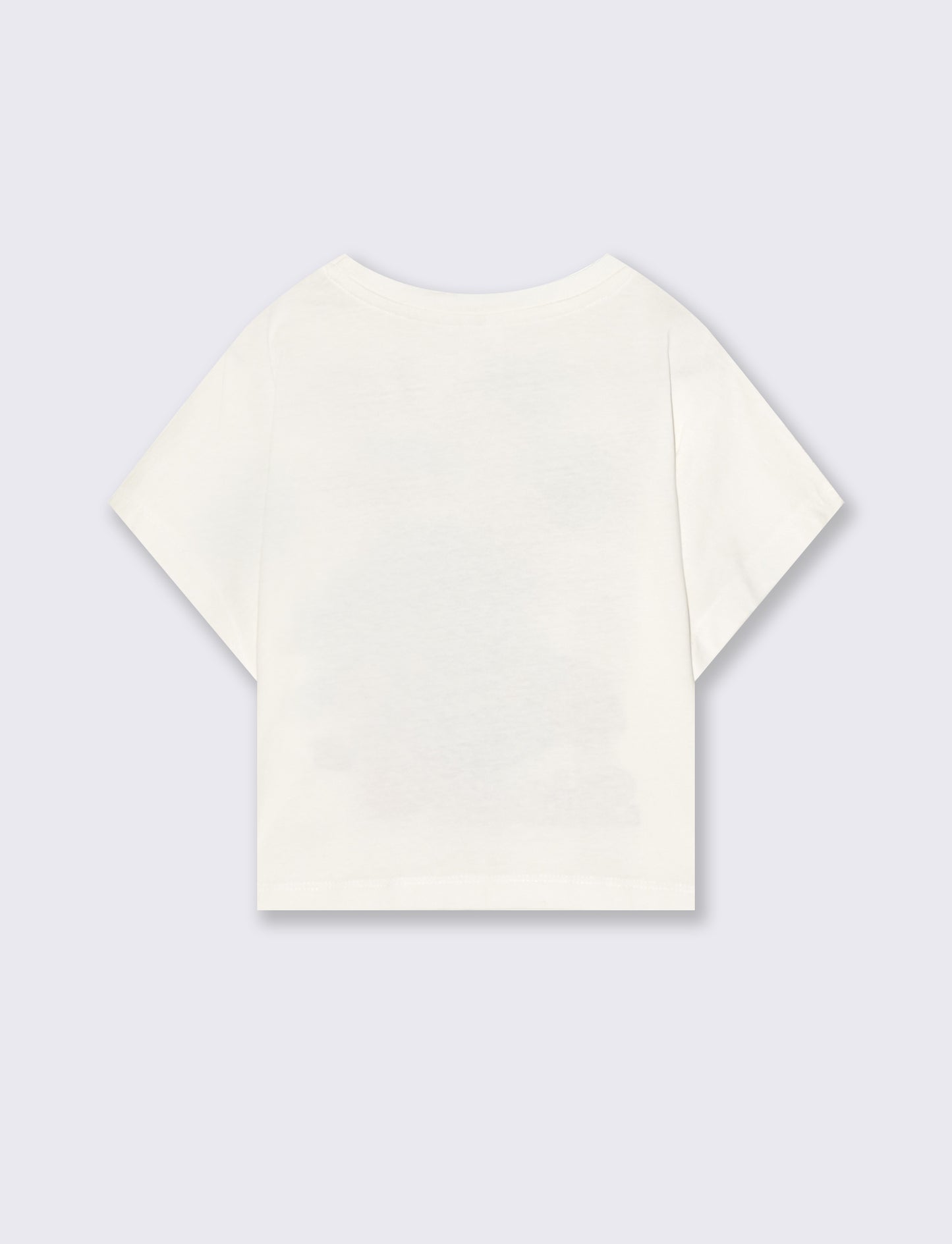 T-shirt mezza manica Stitch. - Bianco