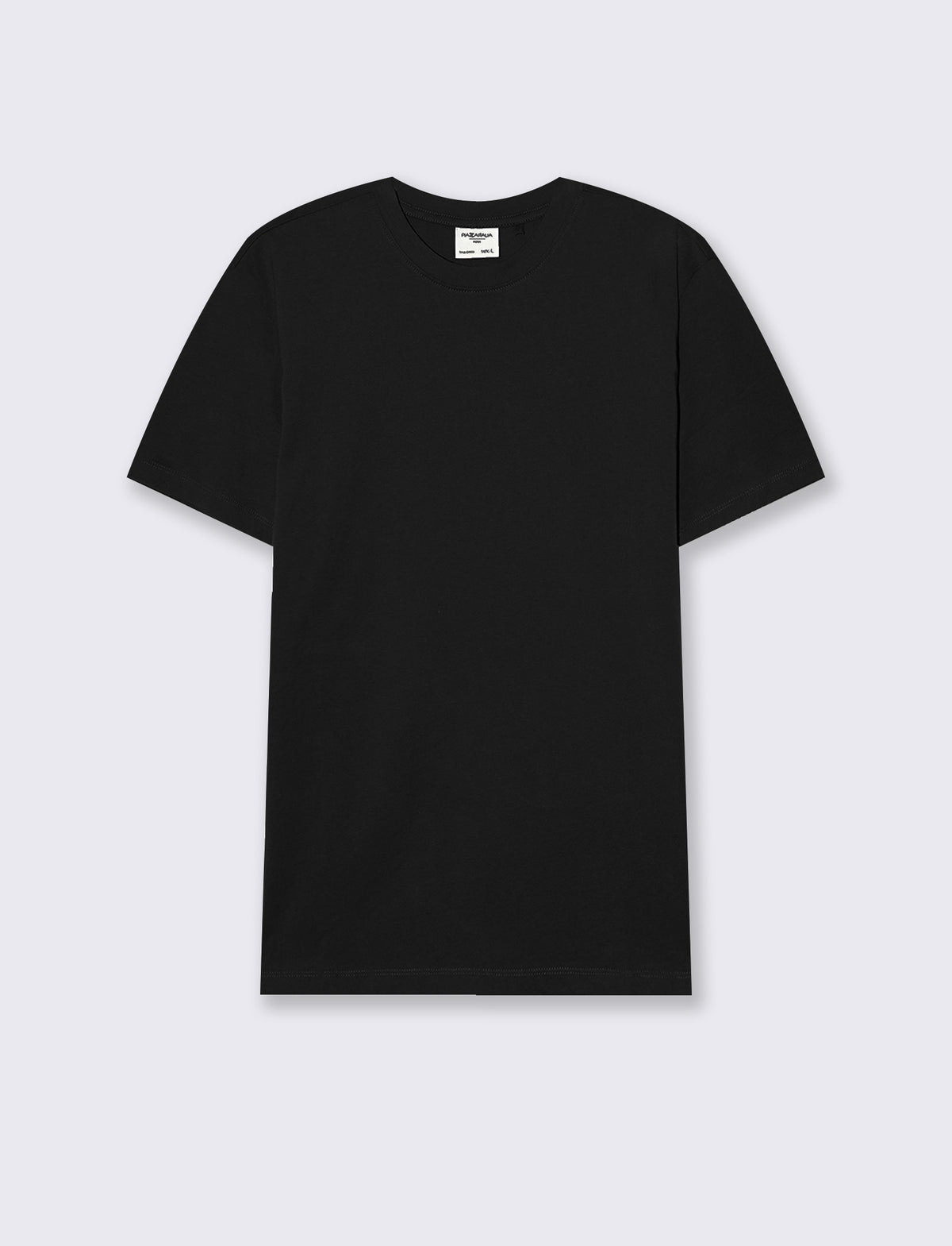 T-SHIRT BASIC IN COTONE PREMIUM REGULAR FIT - Nero