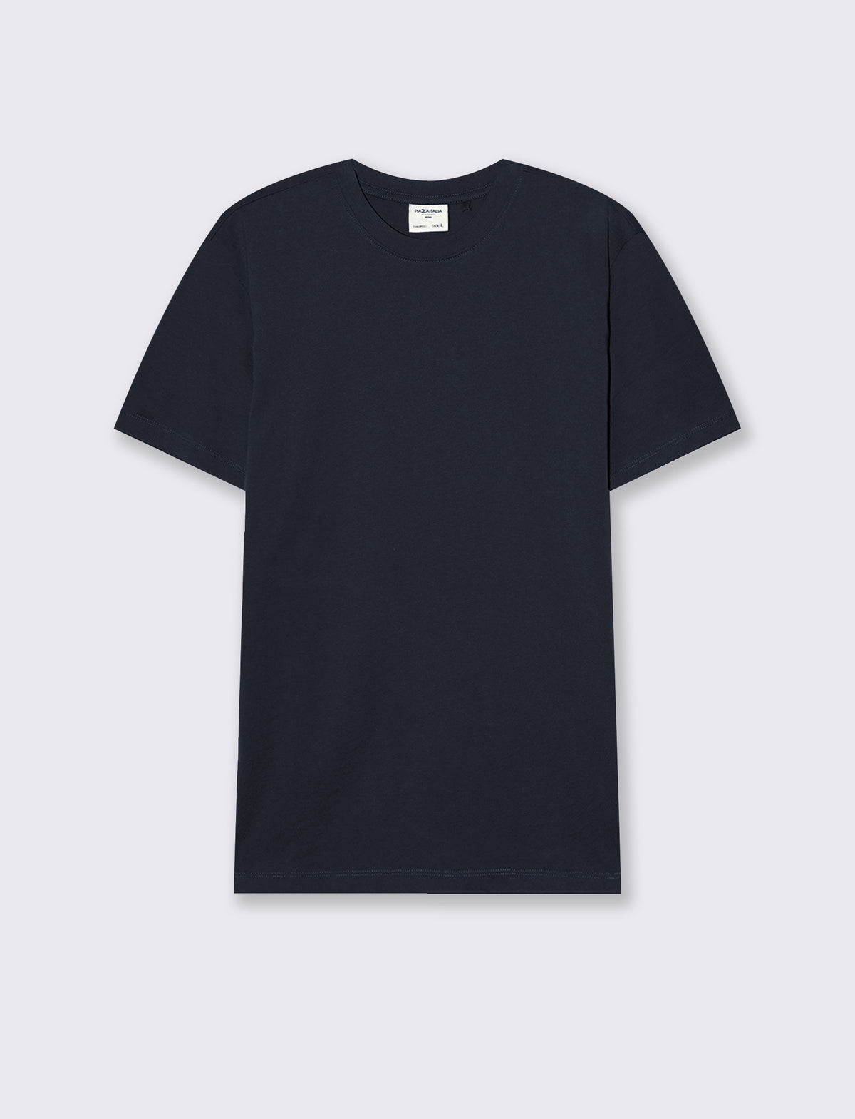 T-SHIRT BASIC IN COTONE PREMIUM REGULAR FIT - Blu