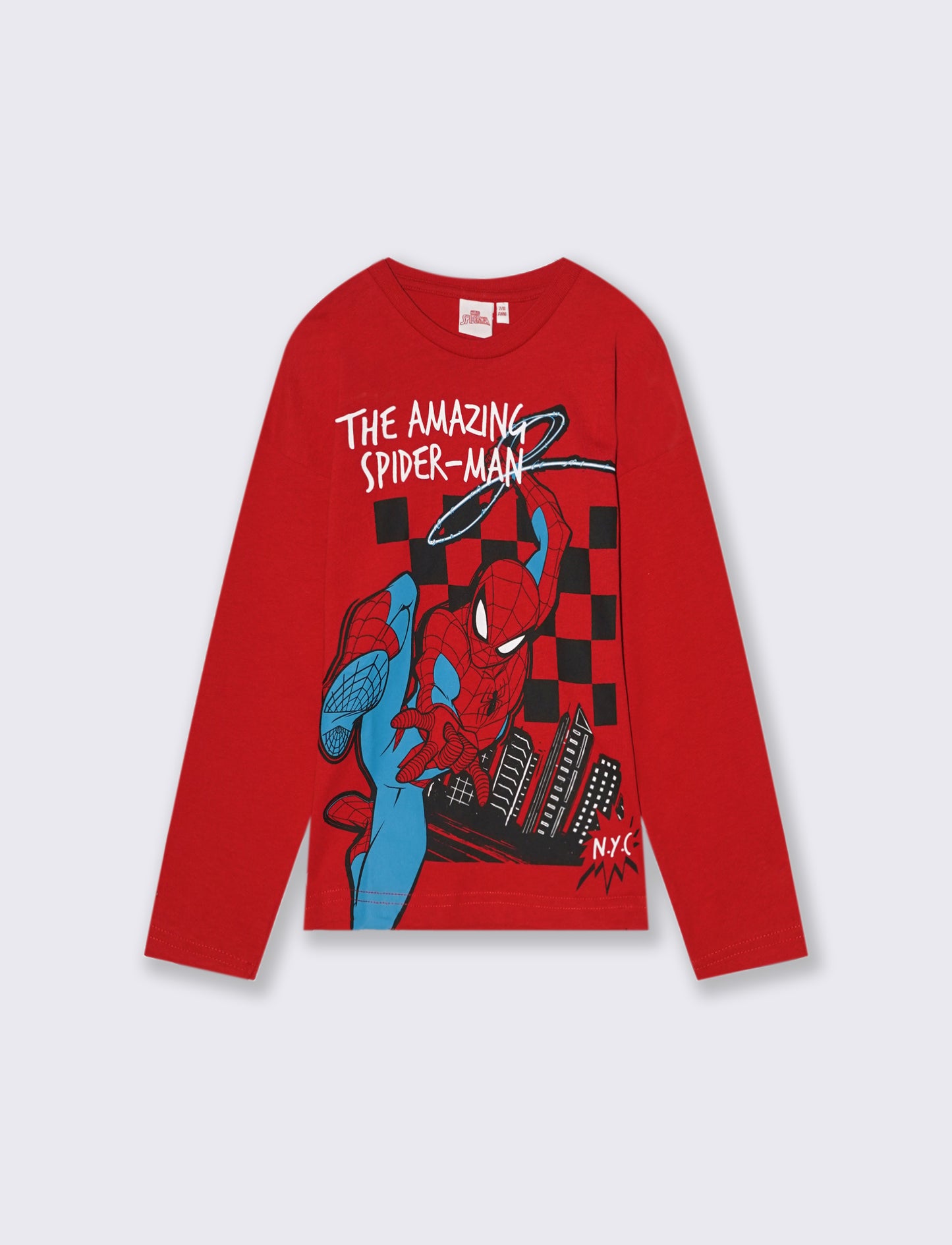 T-SHIRT   MANICA LUNGA MARVEL. - Rosso