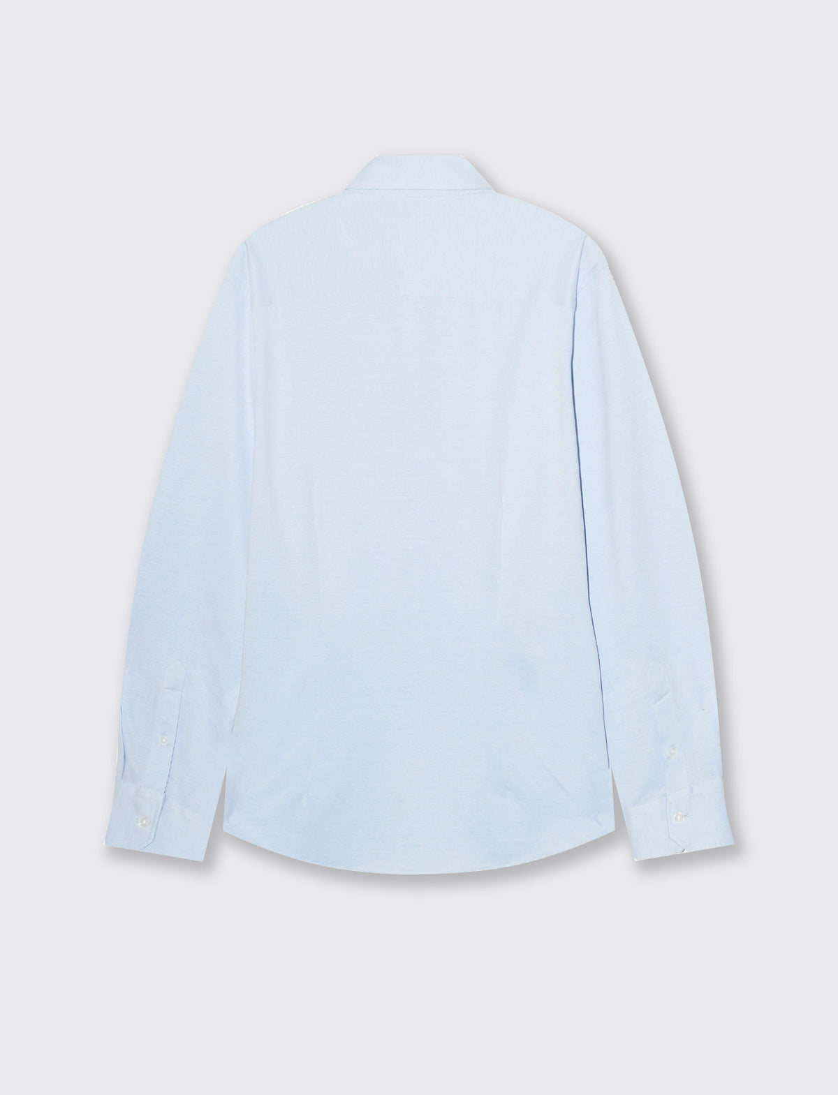 CAMICIA PREMIUM IN OXFORD KNITTED - Celeste