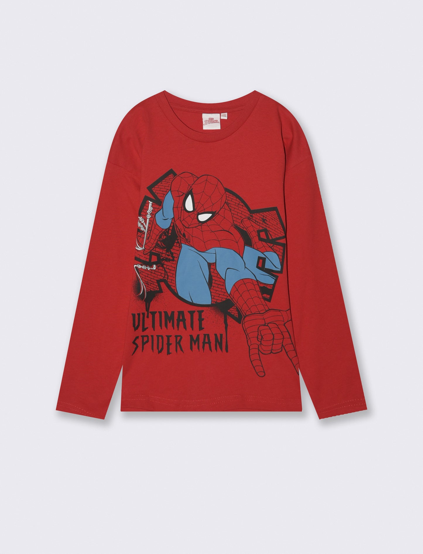T-SHIRT   MANICA LUNGA SPIDER MAN - Rosso